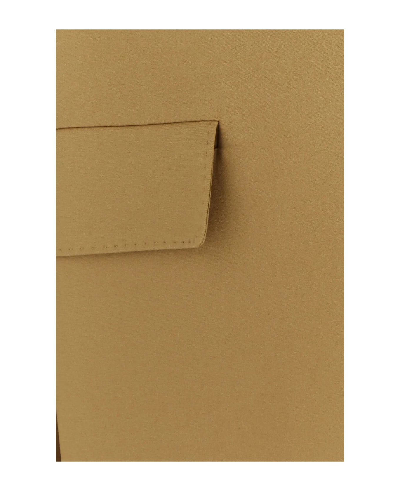 Camel Stretch Cotton Monica Blazer - 3