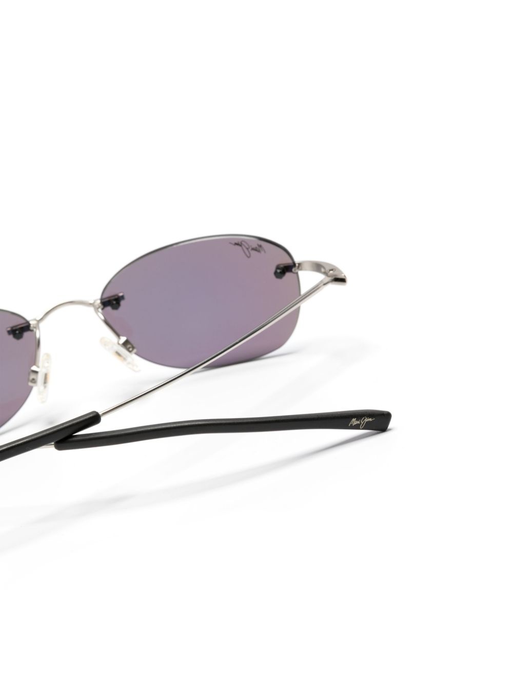 Aki Aki mirrored lenses oval-frame sunglasses - 3