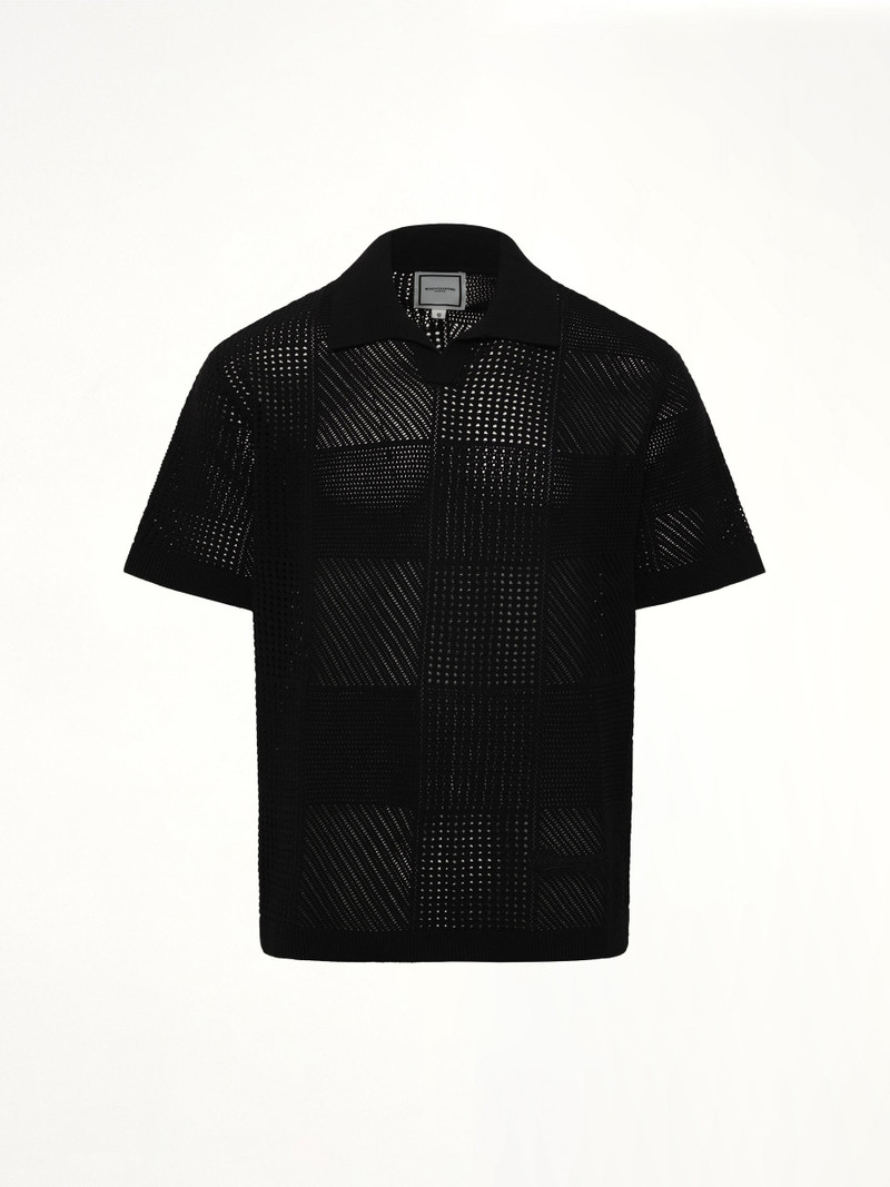 Wooyoungmi Knitted Shirt in Black outlook
