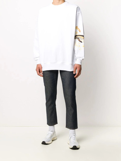 Acne Studios Dolphin print sweatshirt outlook