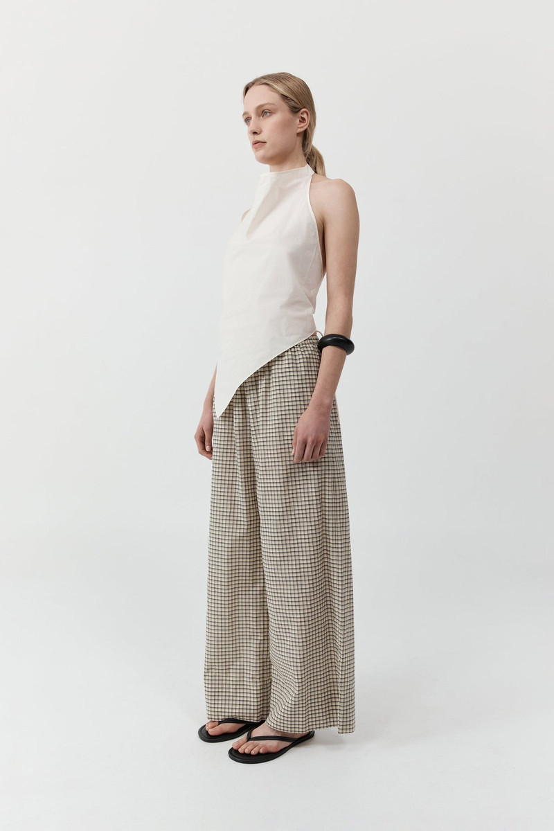 Cotton Check Relaxed Pant - Check 5