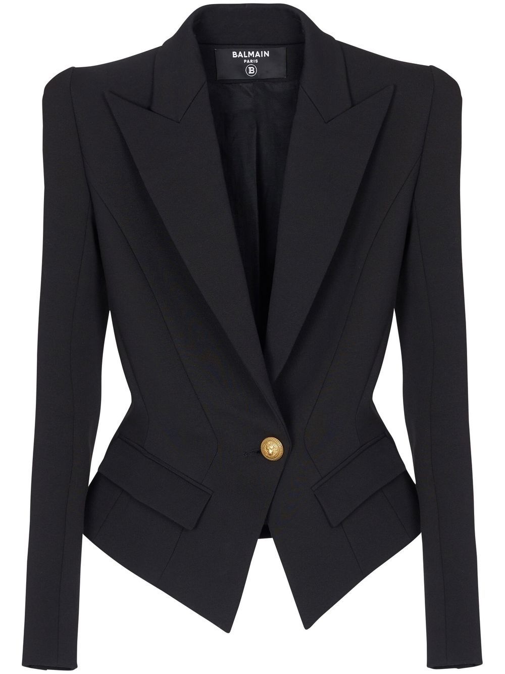 flap-pockets single-breasted blazer - 1