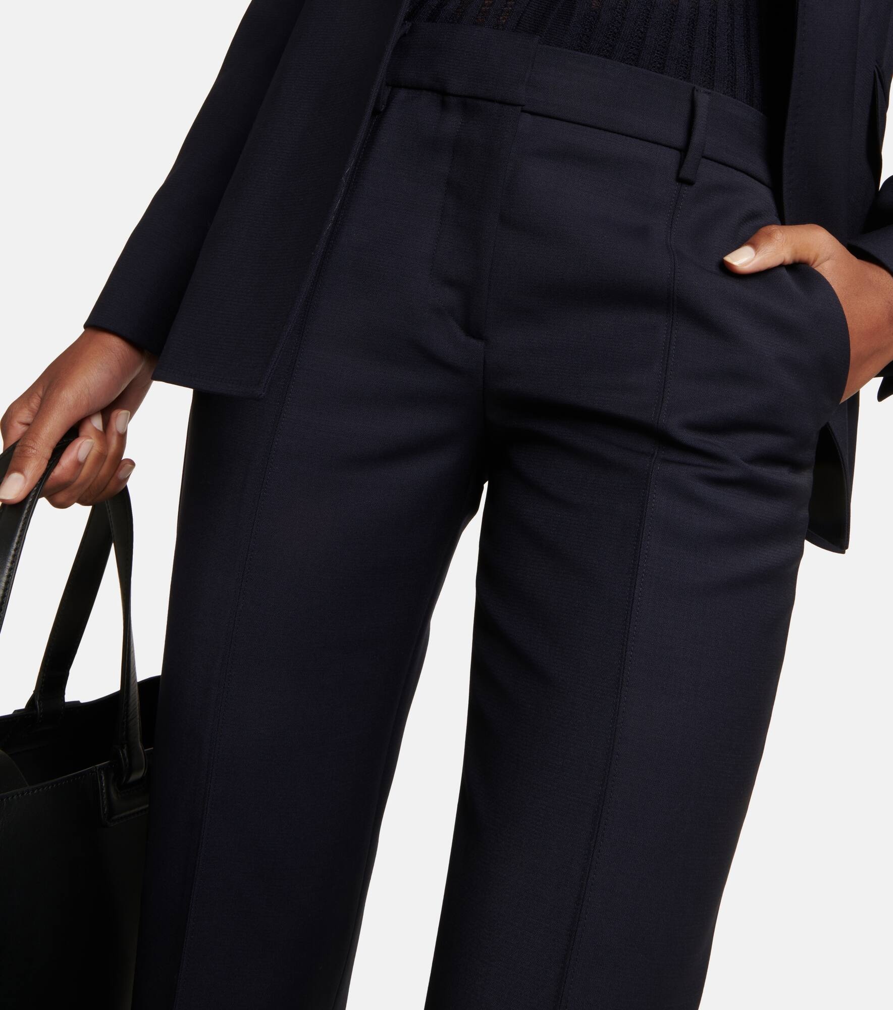 High-rise wool pants - 4