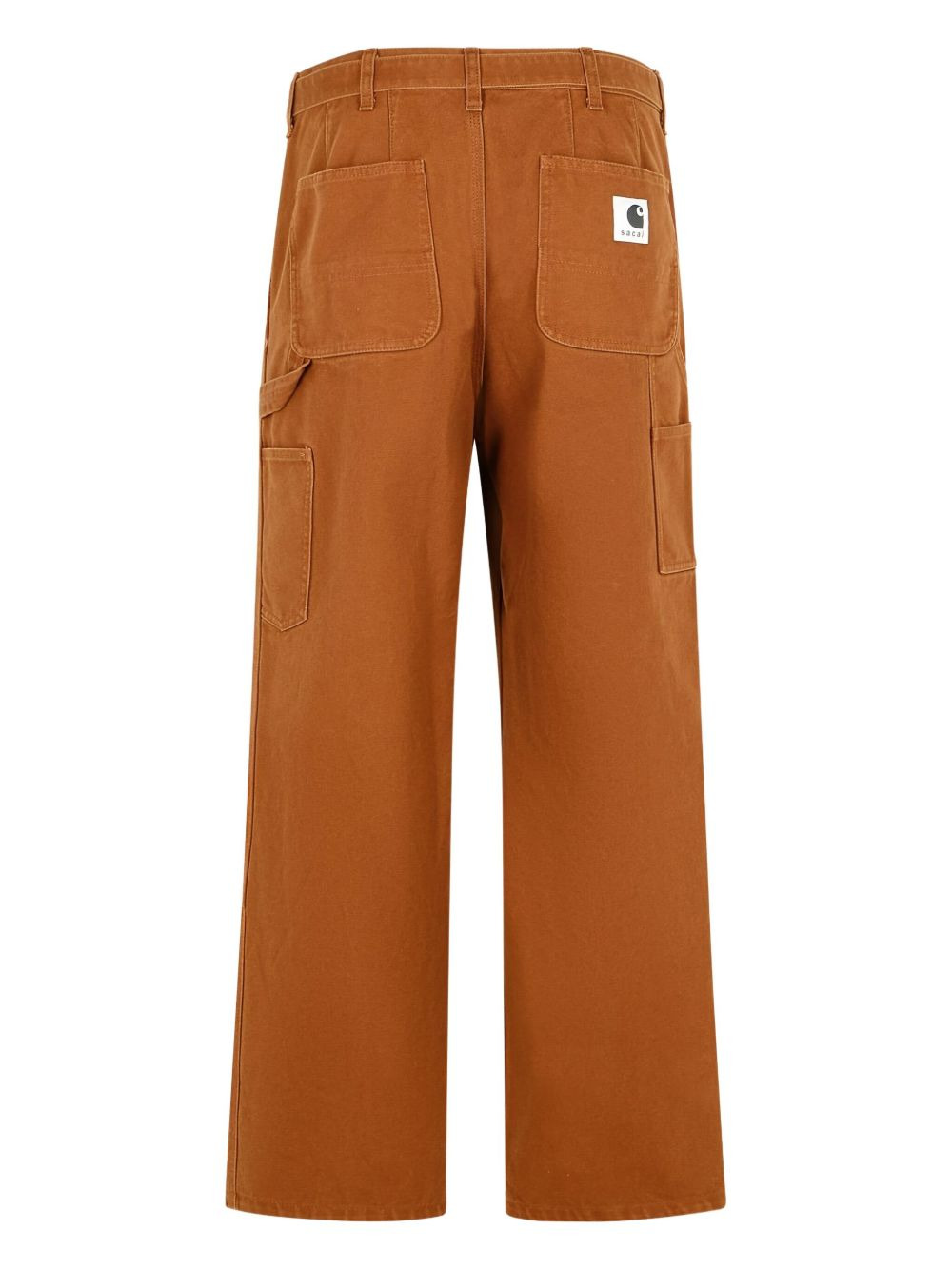 double ring-buckle regular & straight-leg trousers - 2