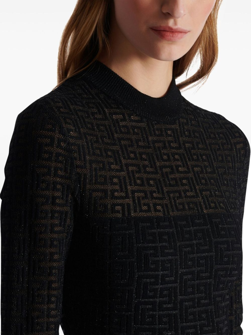 Balmain Women Glittered Knit Short Dress - 3