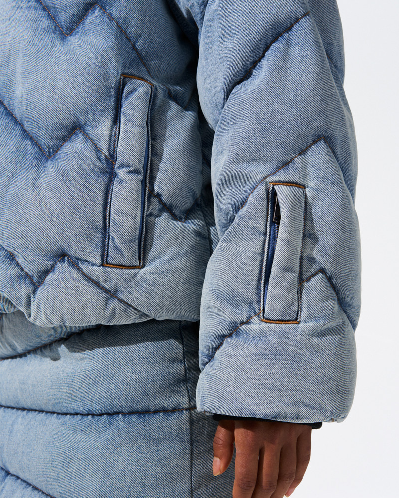 Denim Puffer Jacket 4