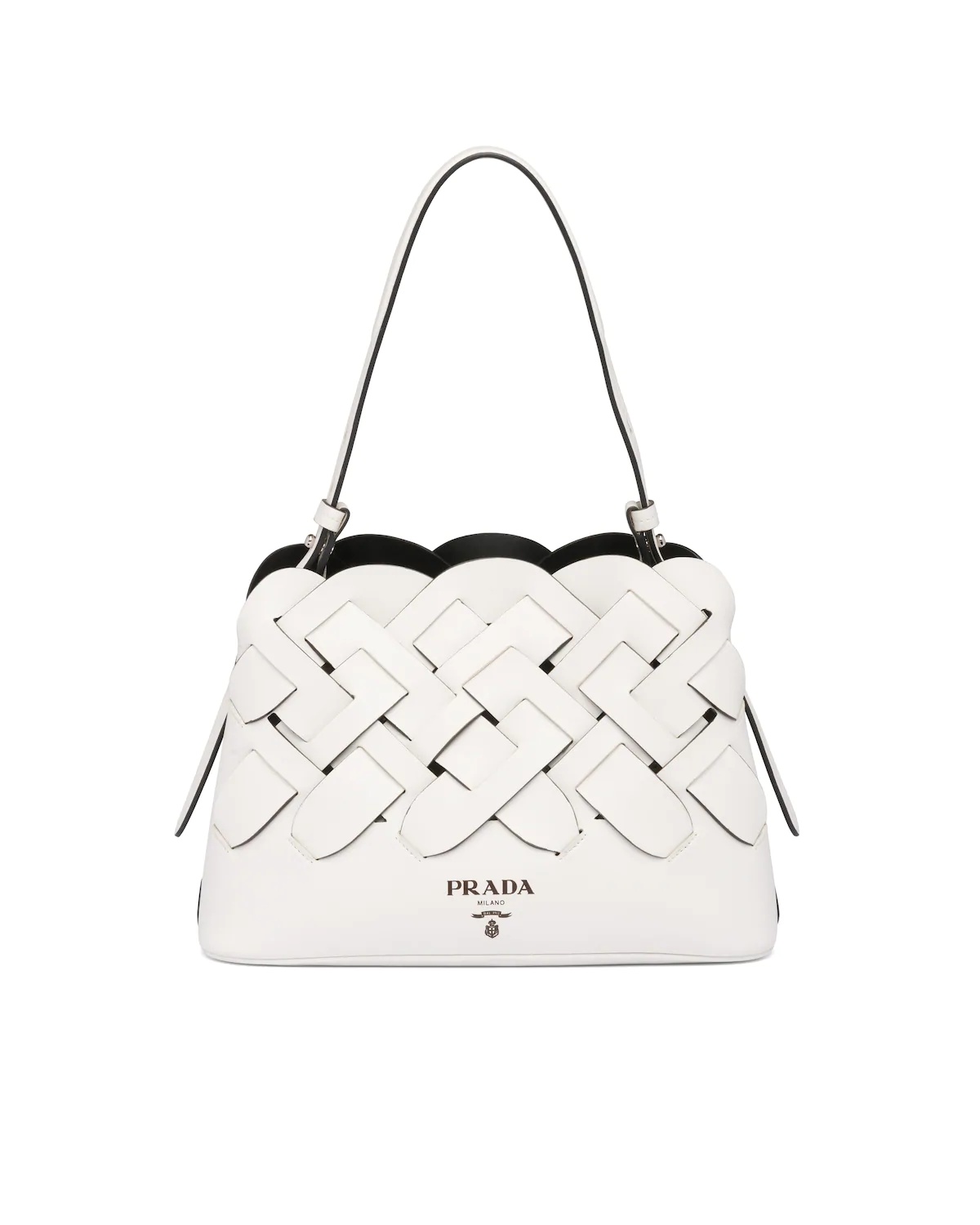 Leather Prada Tress Handbag - 1