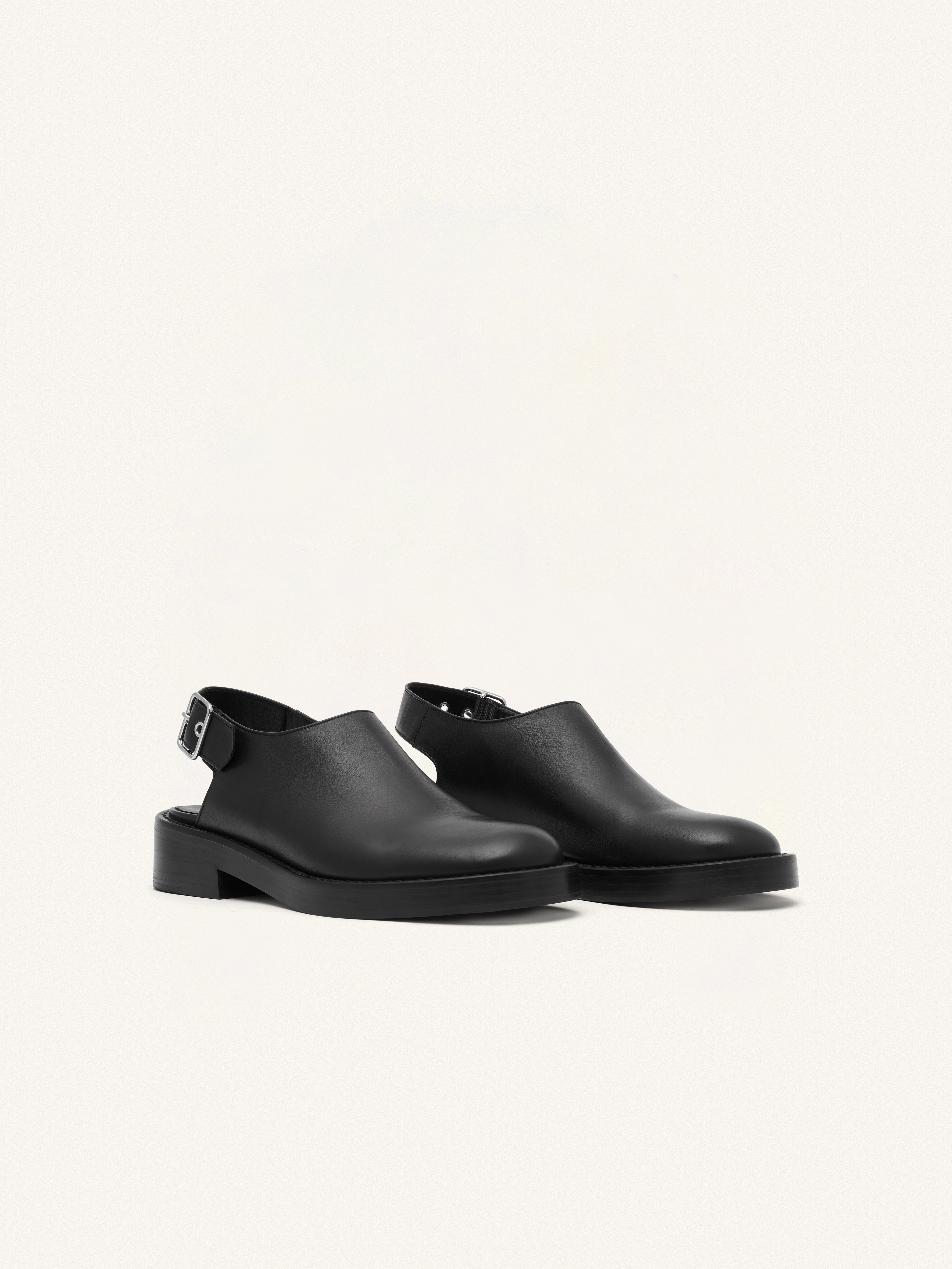 GOGO LEATHER CLOGS - 2