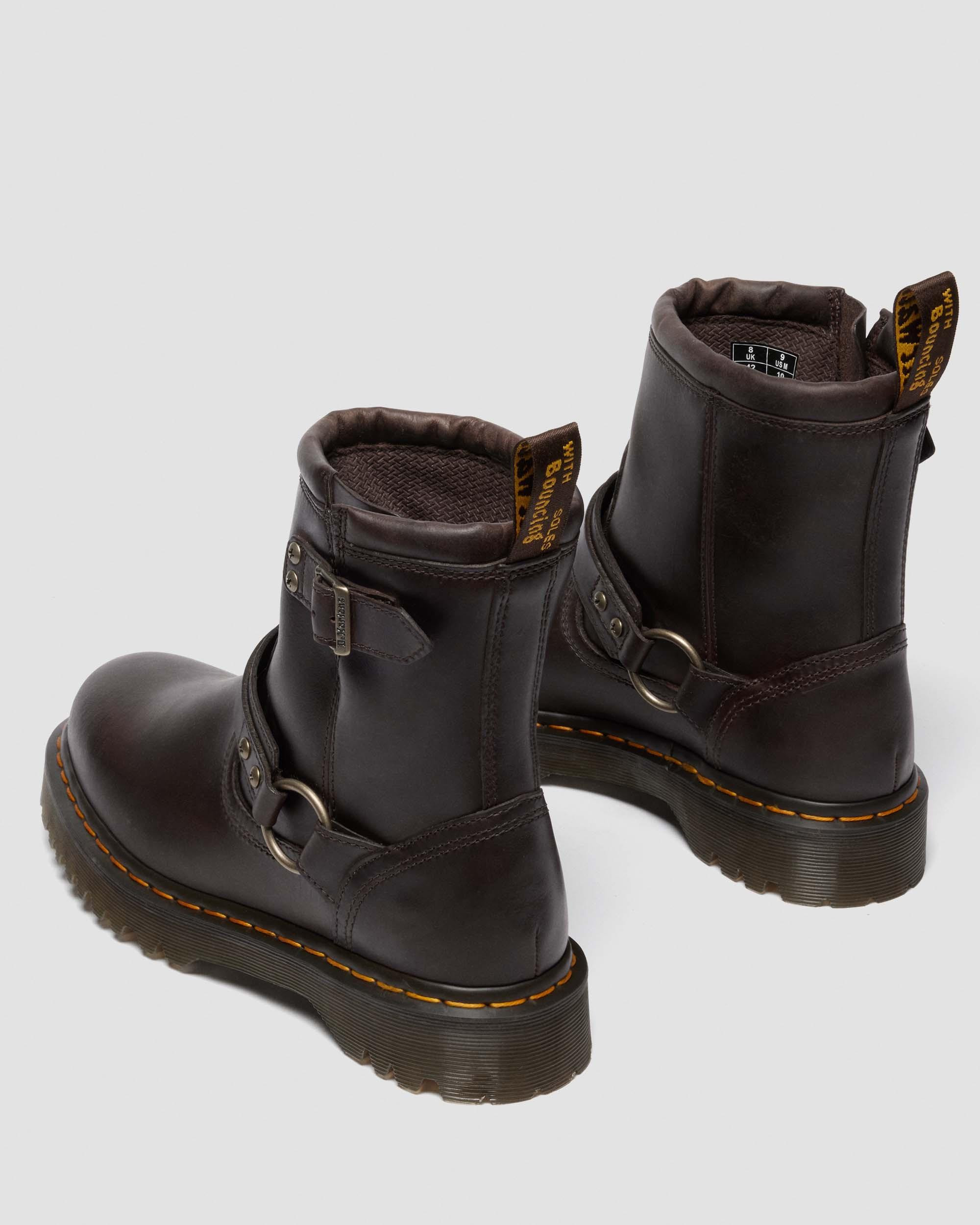 Anistone Harness Crazy Horse Biker Boots - 9
