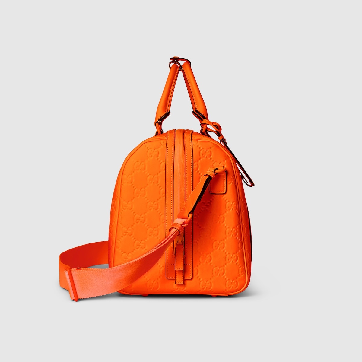 GG rubber-effect medium duffle bag - 5