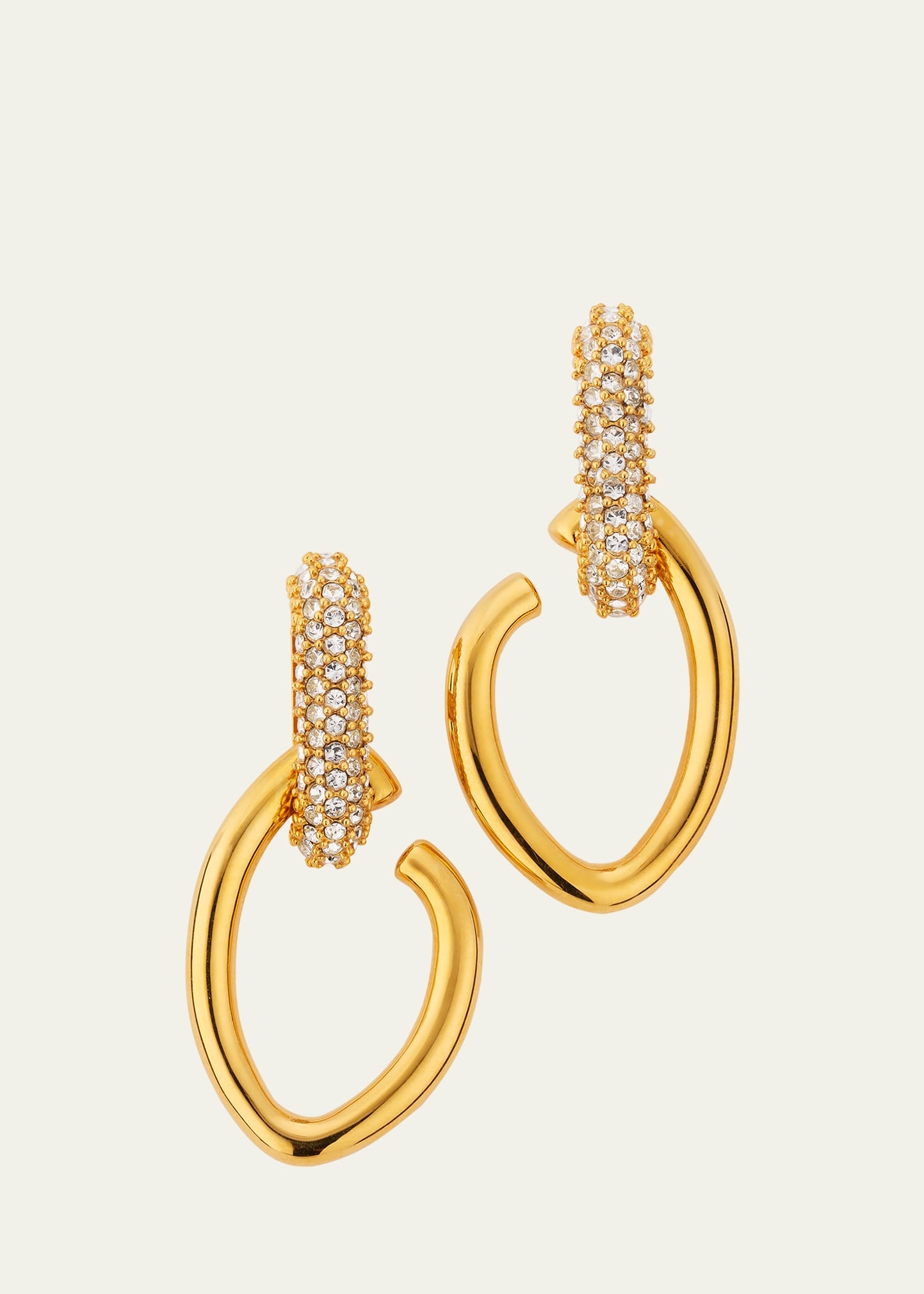 Pave O Drop Earrings - 1
