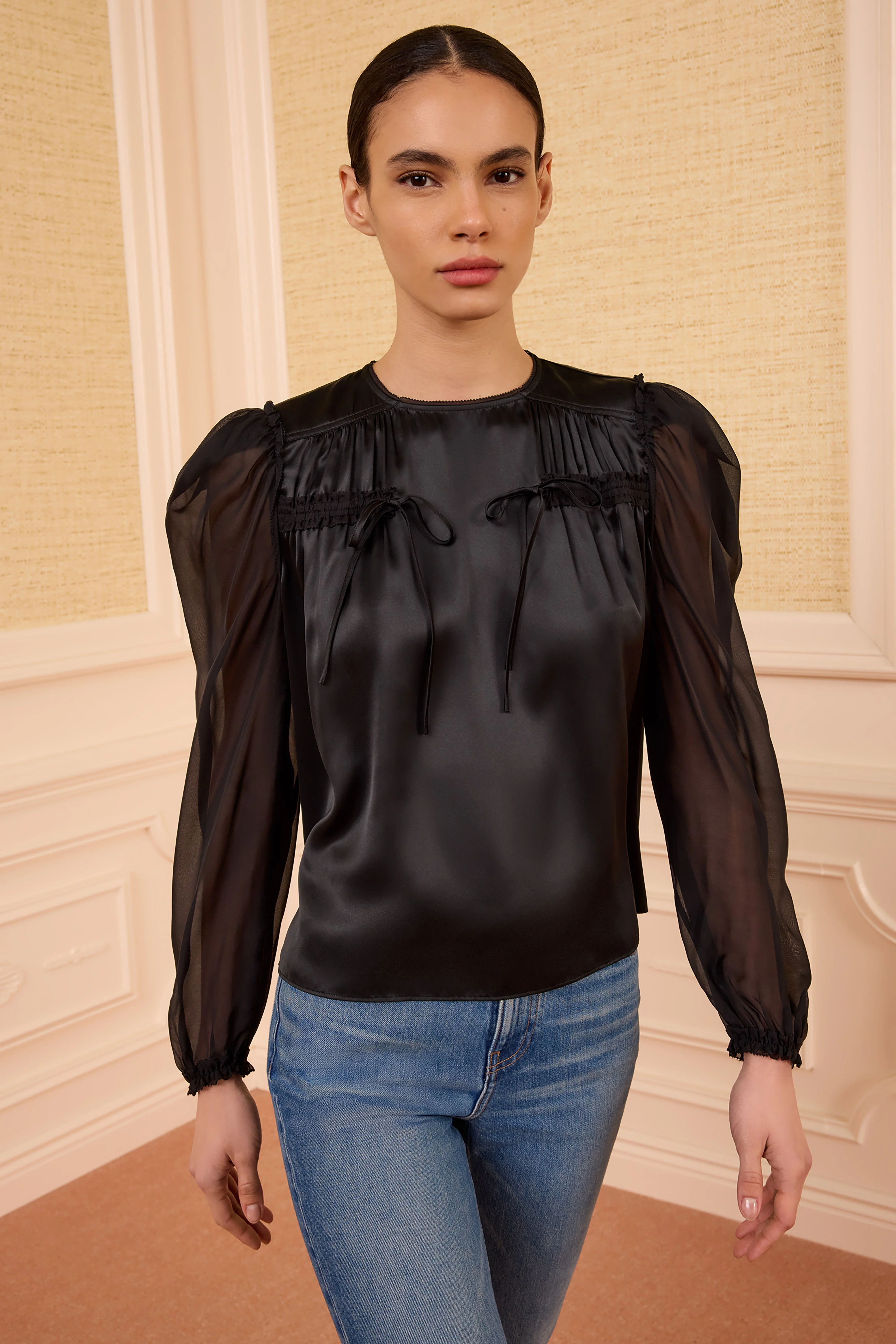 Odette Silk Blouse - 1