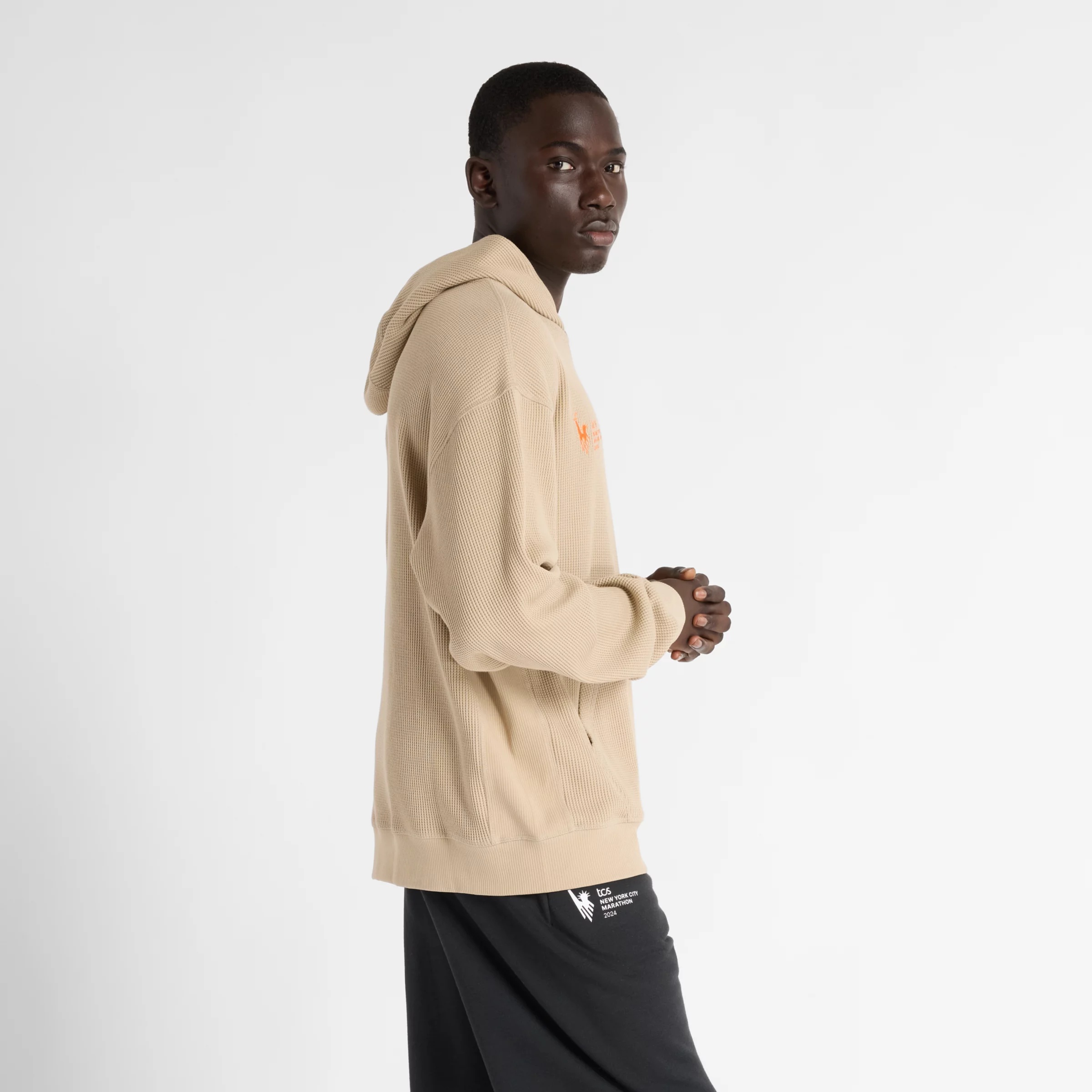 NYC Marathon Waffle Knit Hoodie - 4