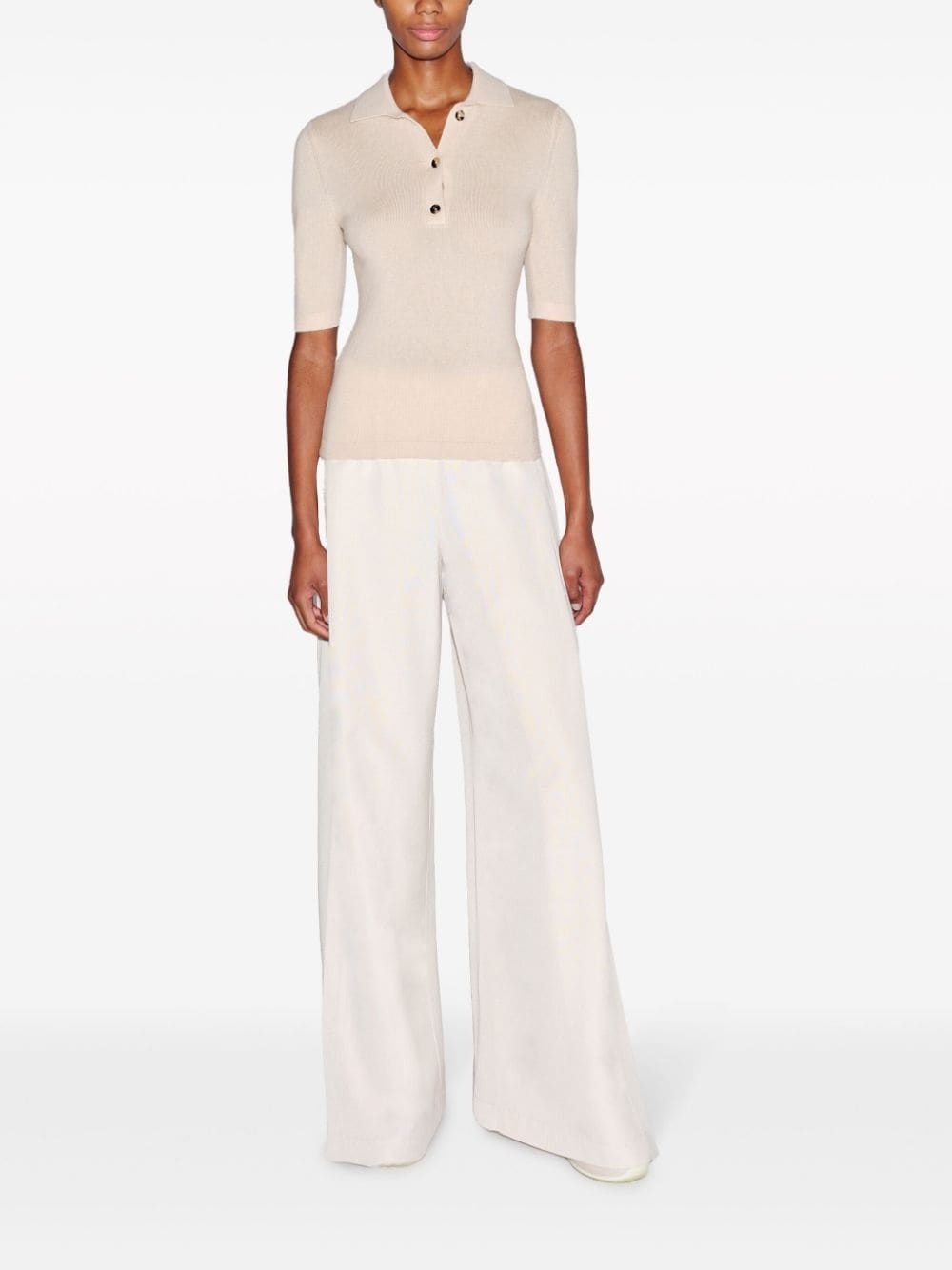 high-waist wide-leg trousers - 2