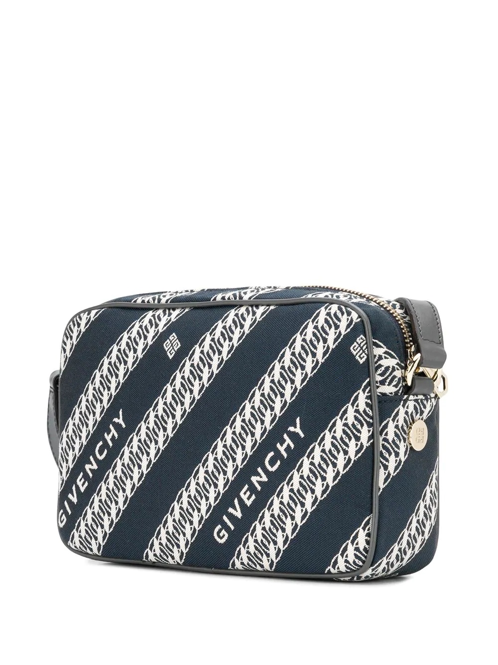 chain print cross-body bag - 3