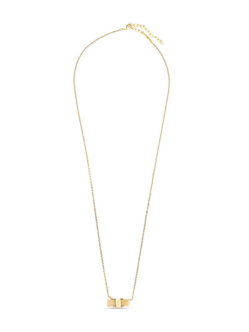 FERRAGAMO Vera bow-pendant necklace outlook
