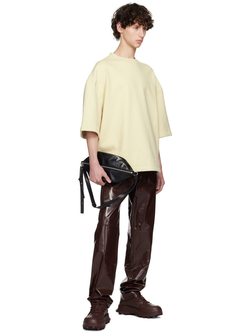 Jil Sander Yellow Padded Shoulders T-Shirt outlook