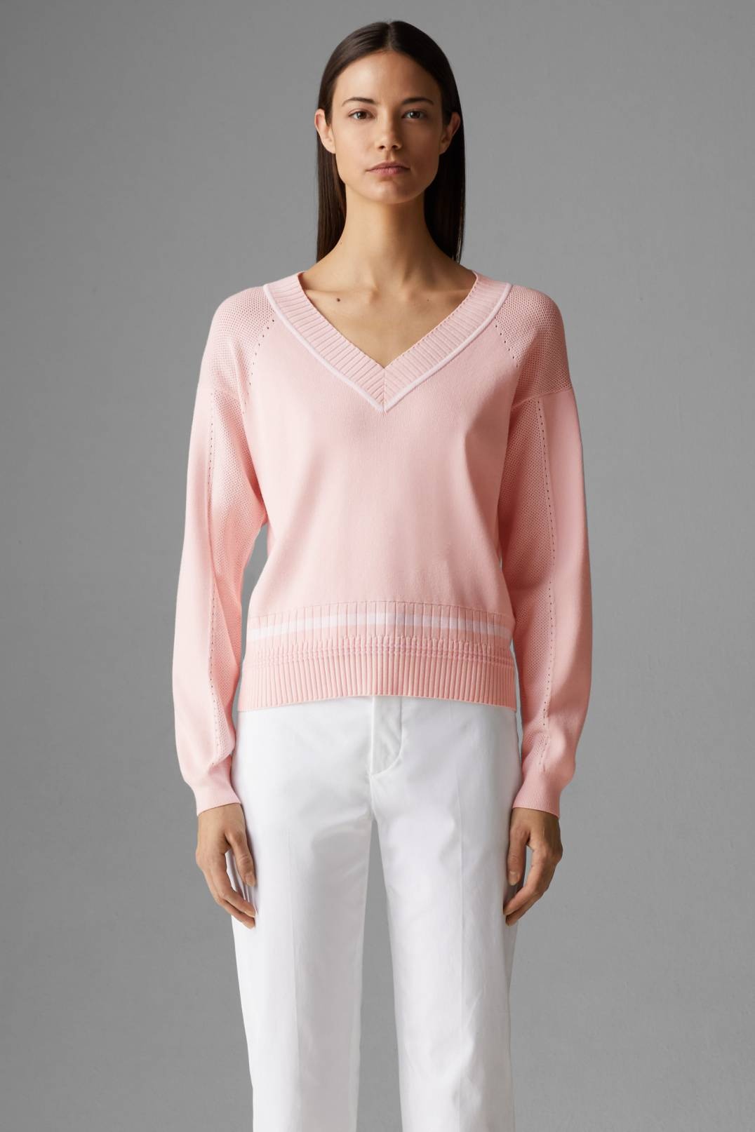 KARI KNIT PULLOVER IN PINK - 2