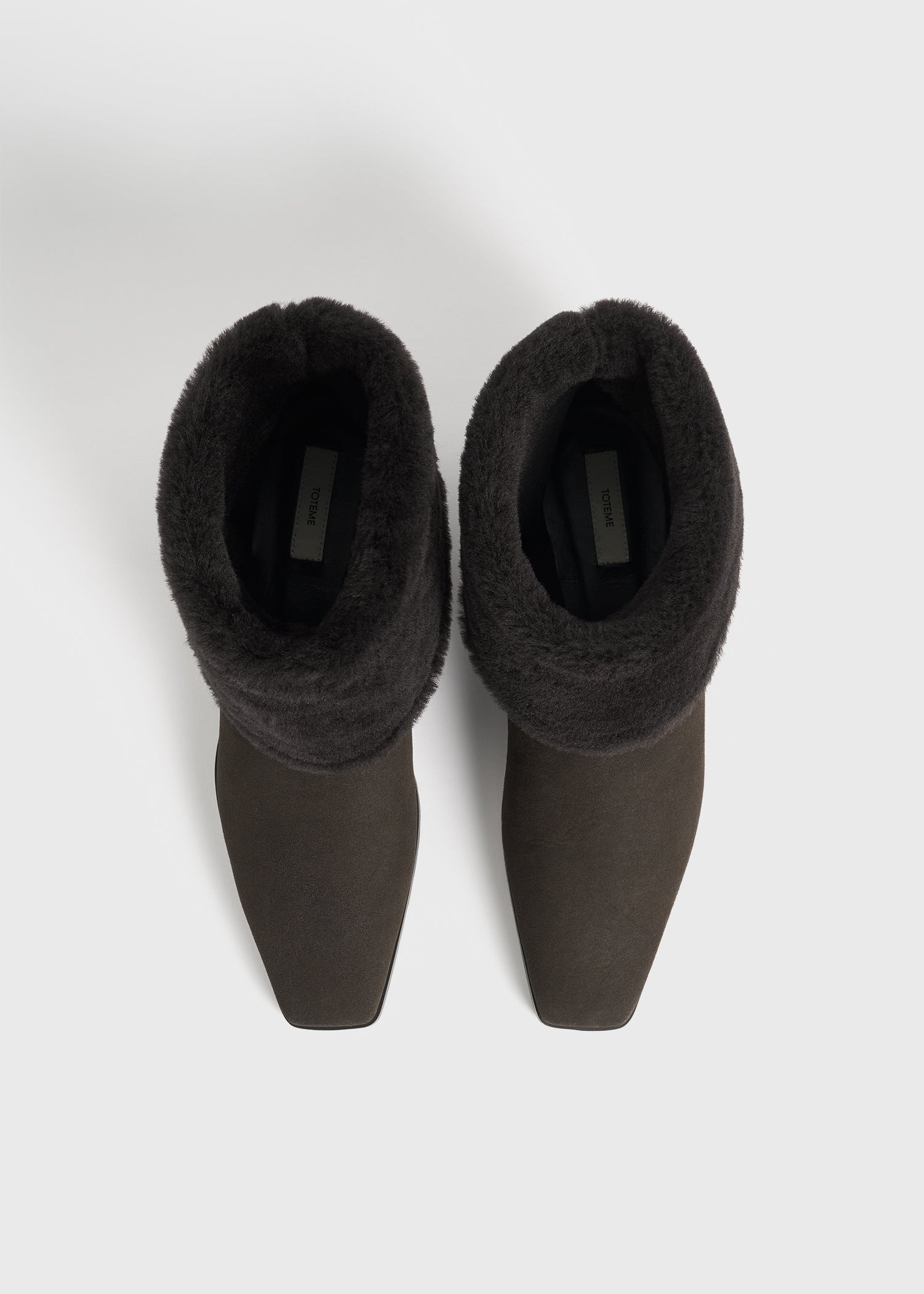Fold-down shearling boots pepper - 4