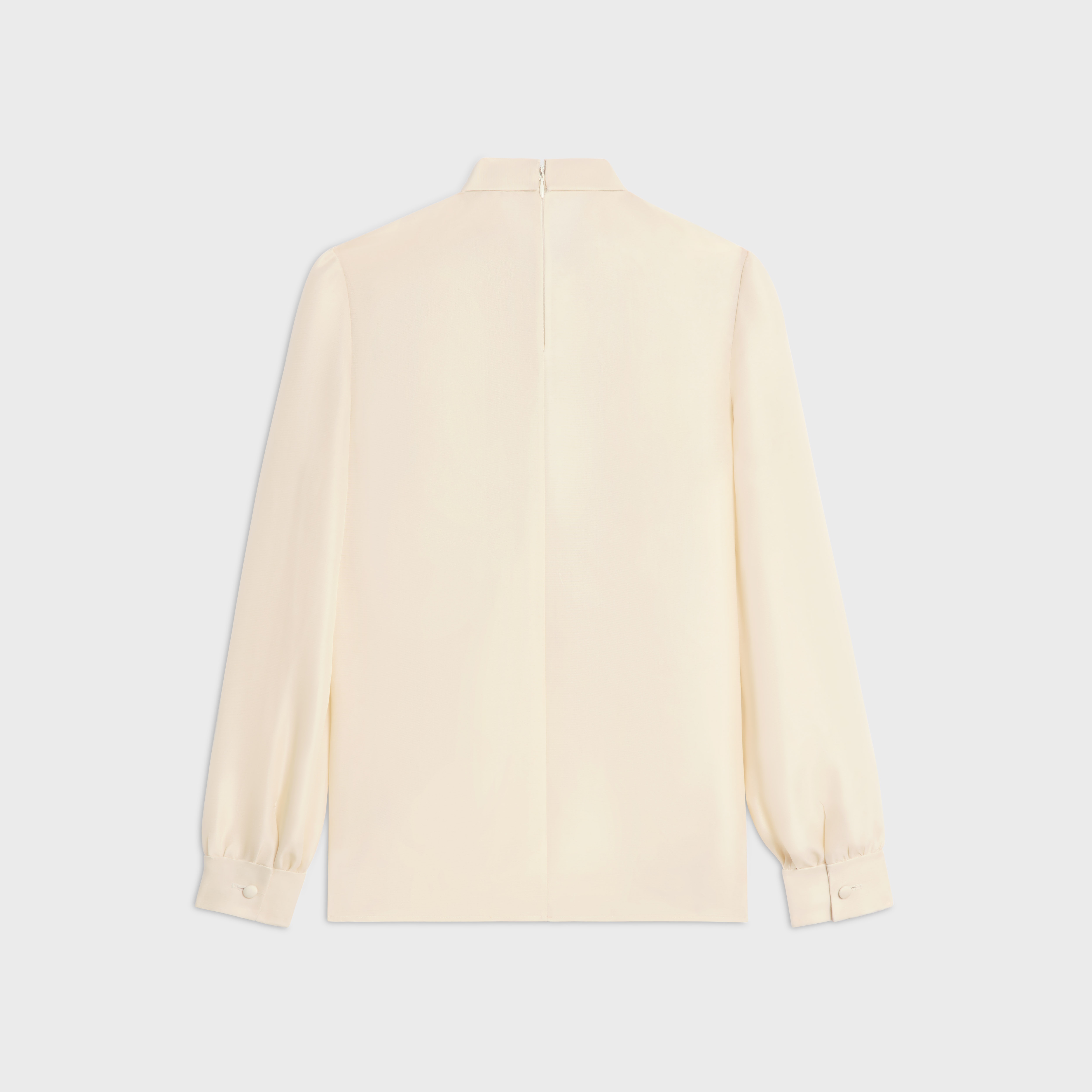 blouse with maxi bow in silk - 2