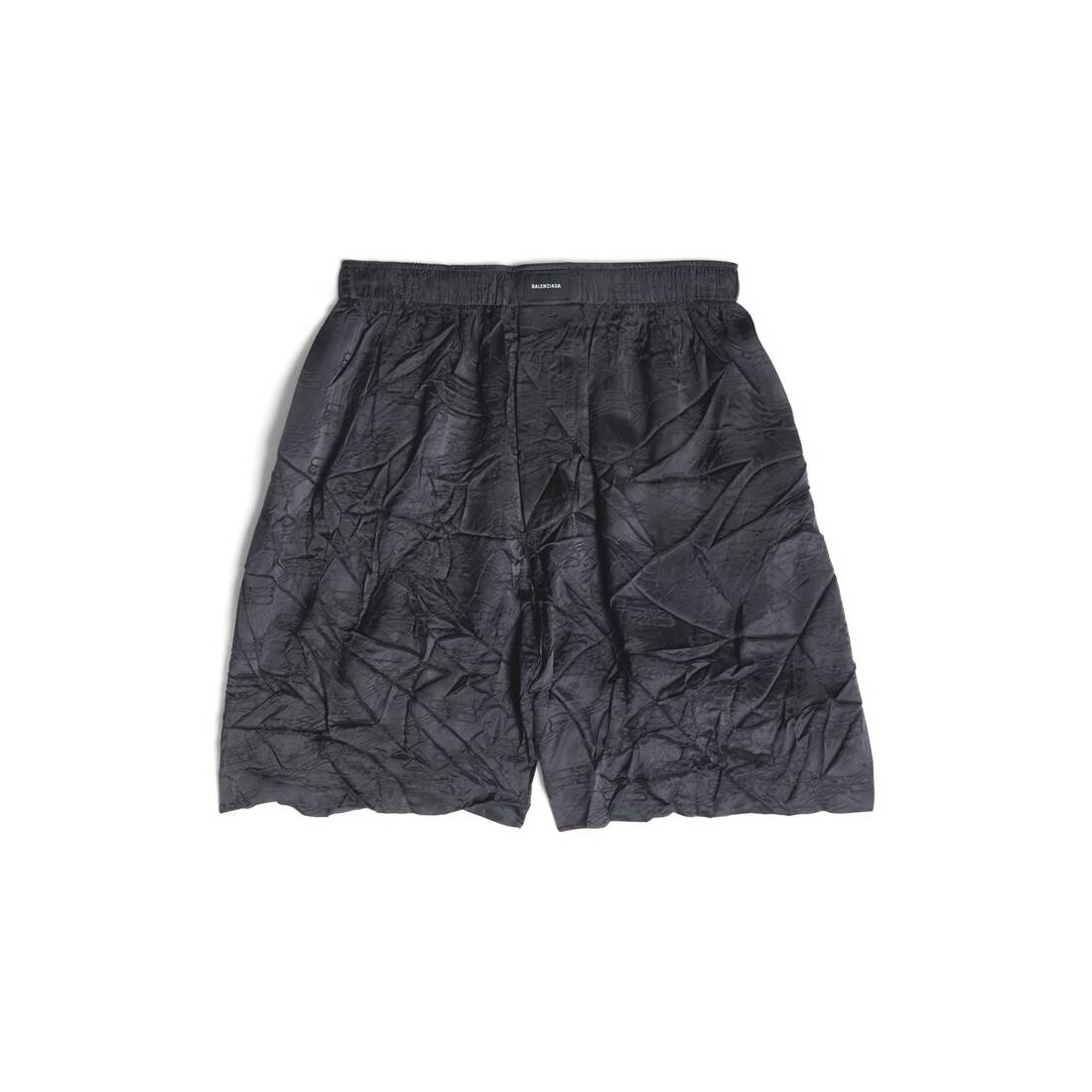 Men's Bb Monogram Jacquard Pyjama Shorts in Black - 1