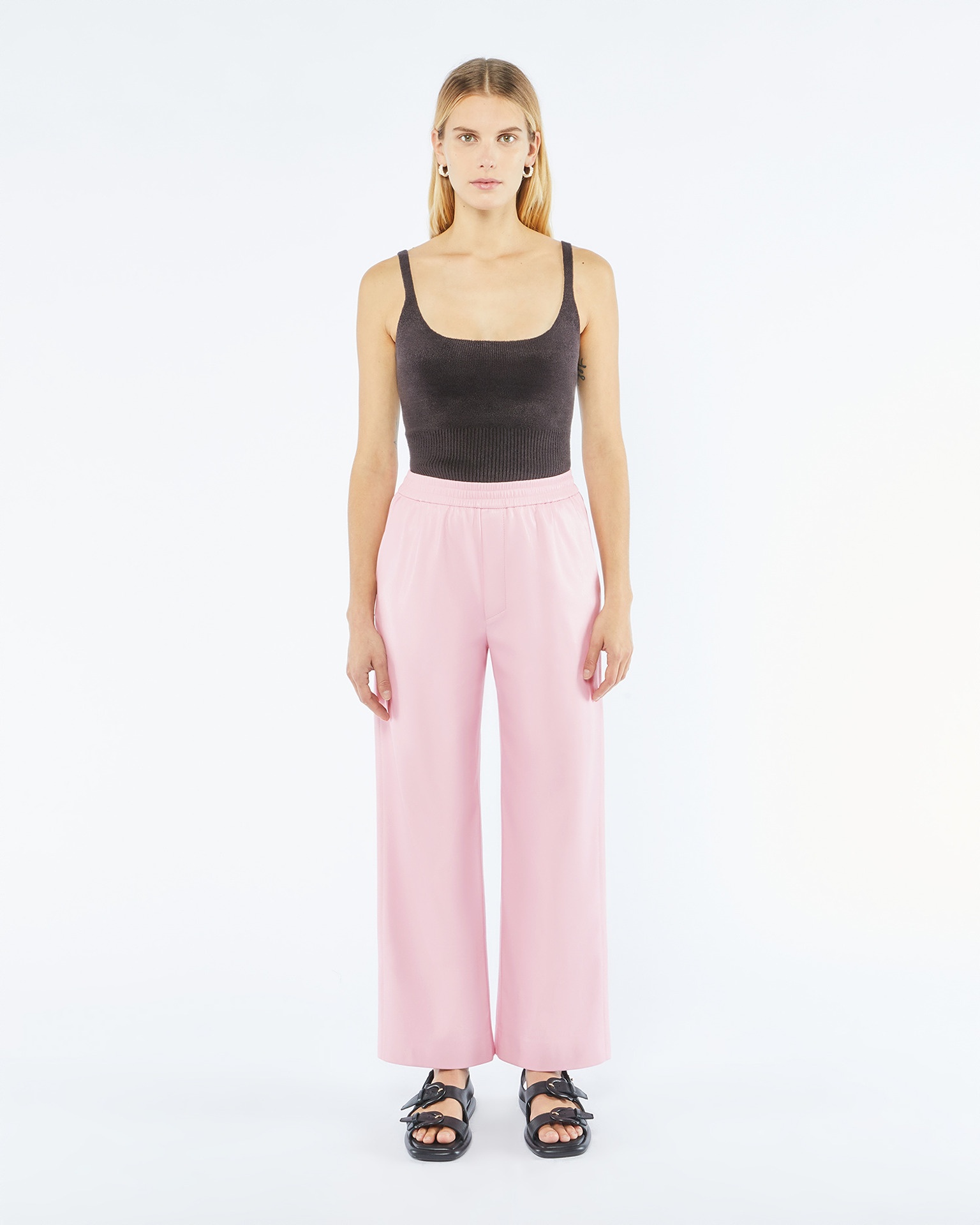 LORCA - OKOBOR™ alt-leather pants - Pink - 2