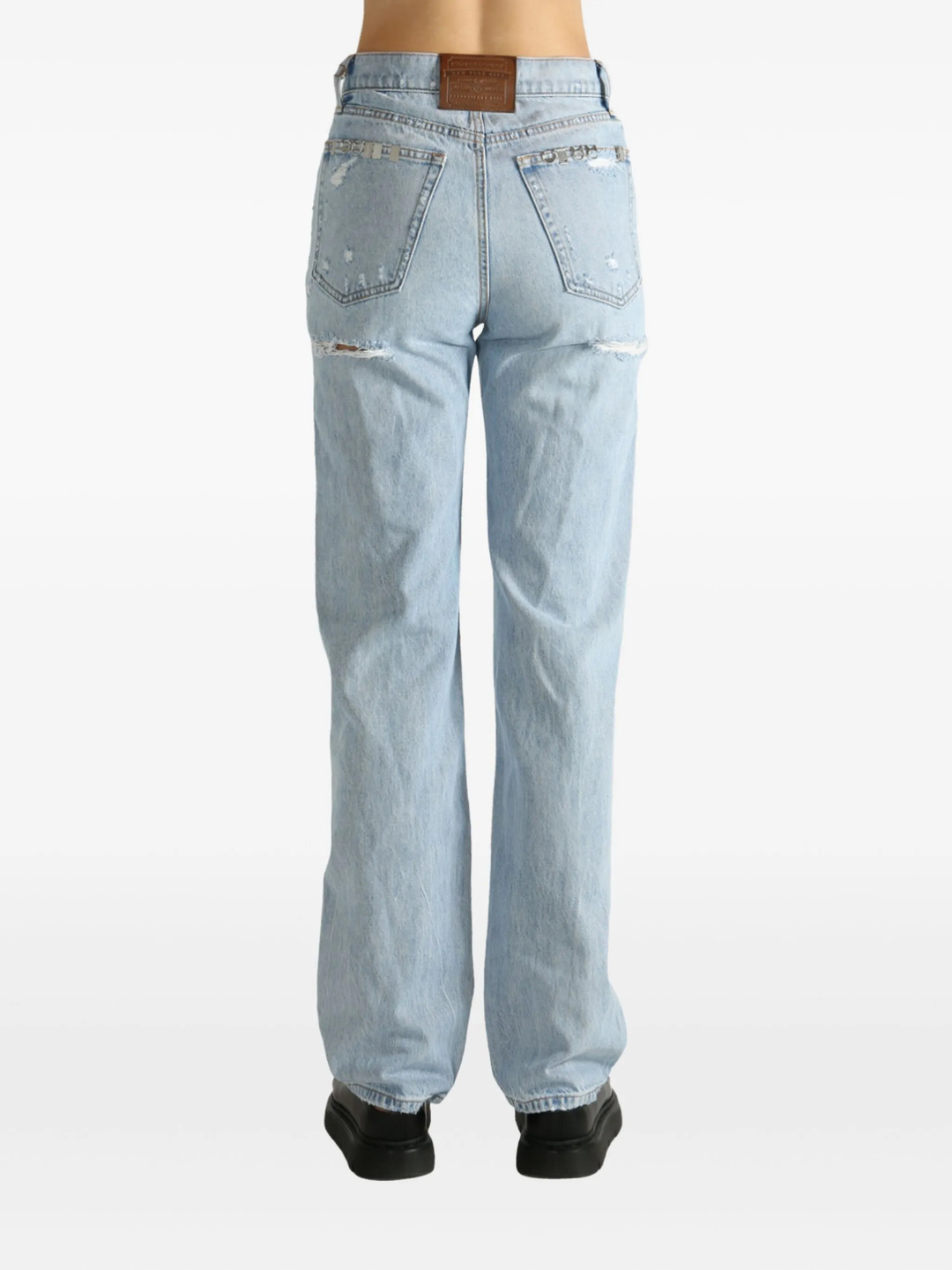 Distressed Ez Mid Rise Jeans - 4