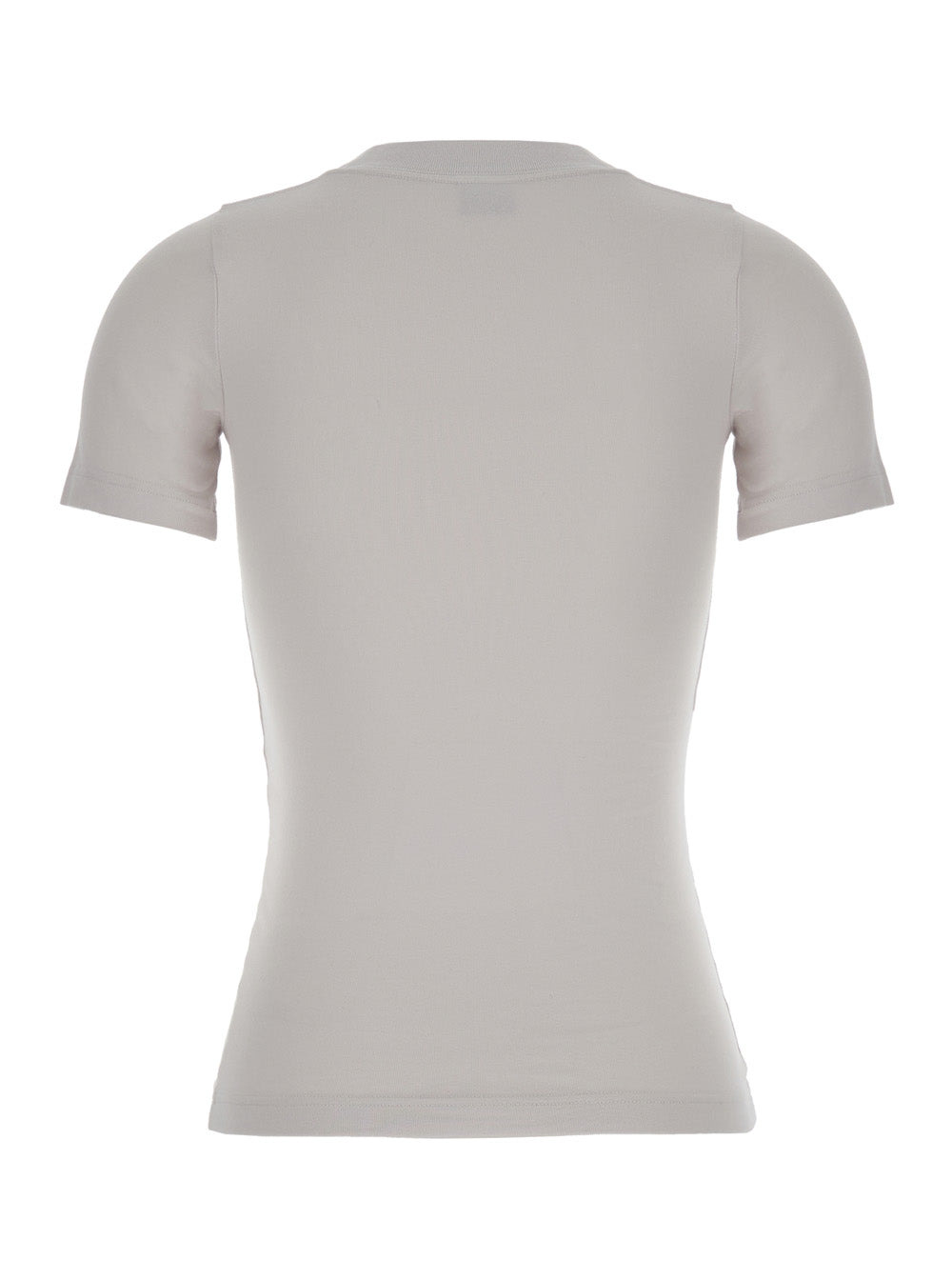 Balenciaga Women Off White T-Shirt With Beverly Hills Embroidery In Peeling Stretch Jersey Woman - 2