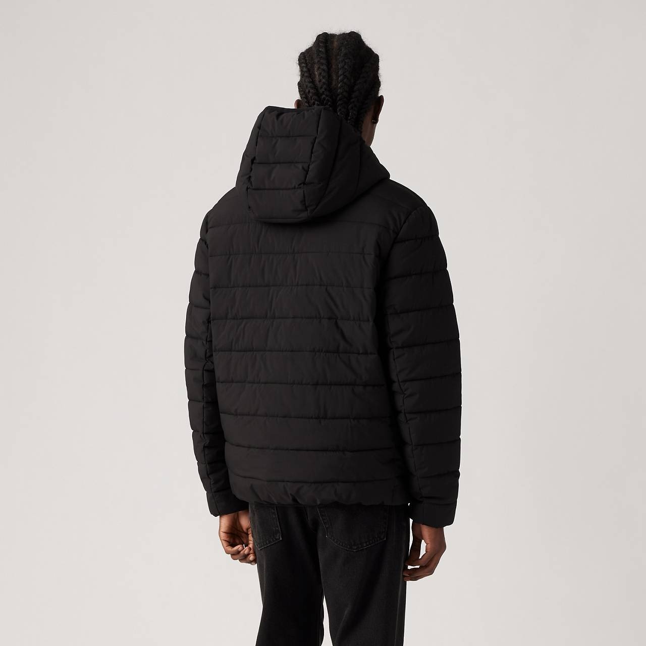 HOODED 2 CHEST POCKET PUFFER JACKET - 3
