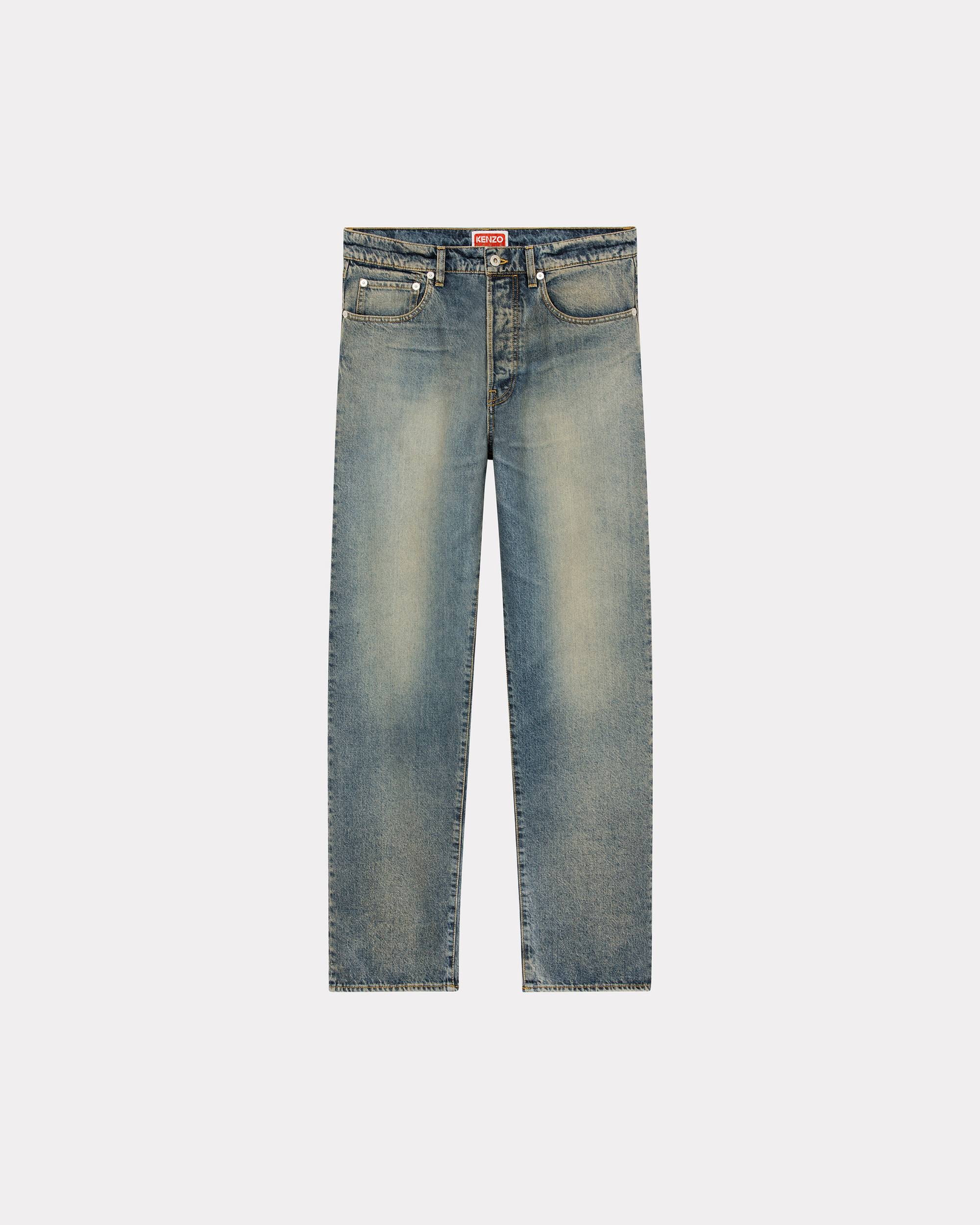 Straight-fit Asagao Japanese denim jeans - 1