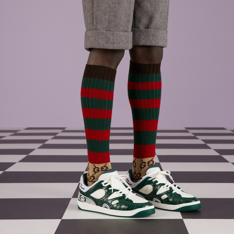 GG striped wool socks 3