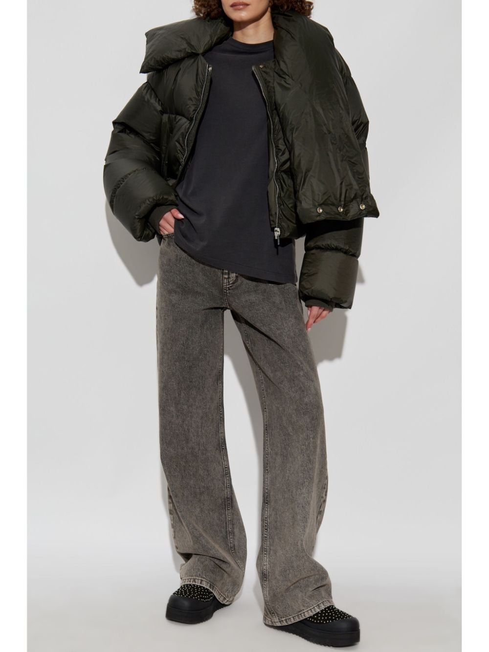 funnel-neck puffer jacket - 2