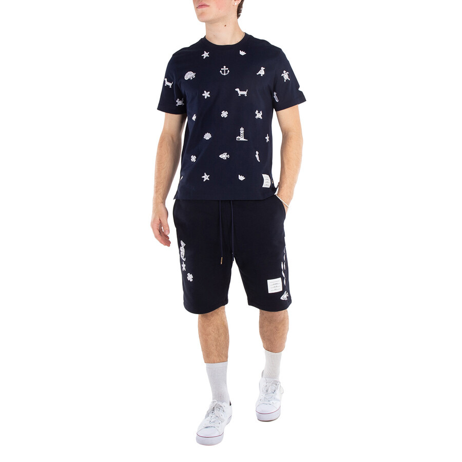 Thom Browne Men's Jersey Nautical Short Sleeve Tee - 5