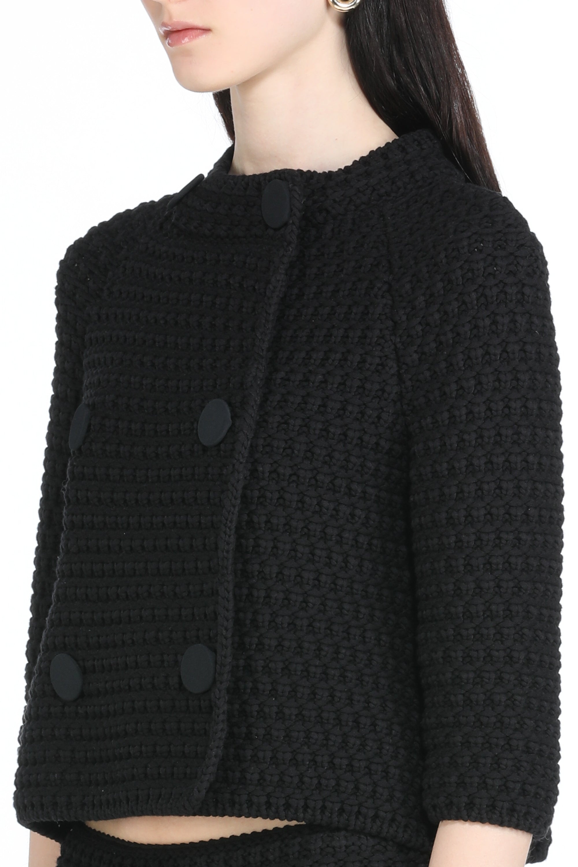 KNITTED CROPPED JACKET - 5