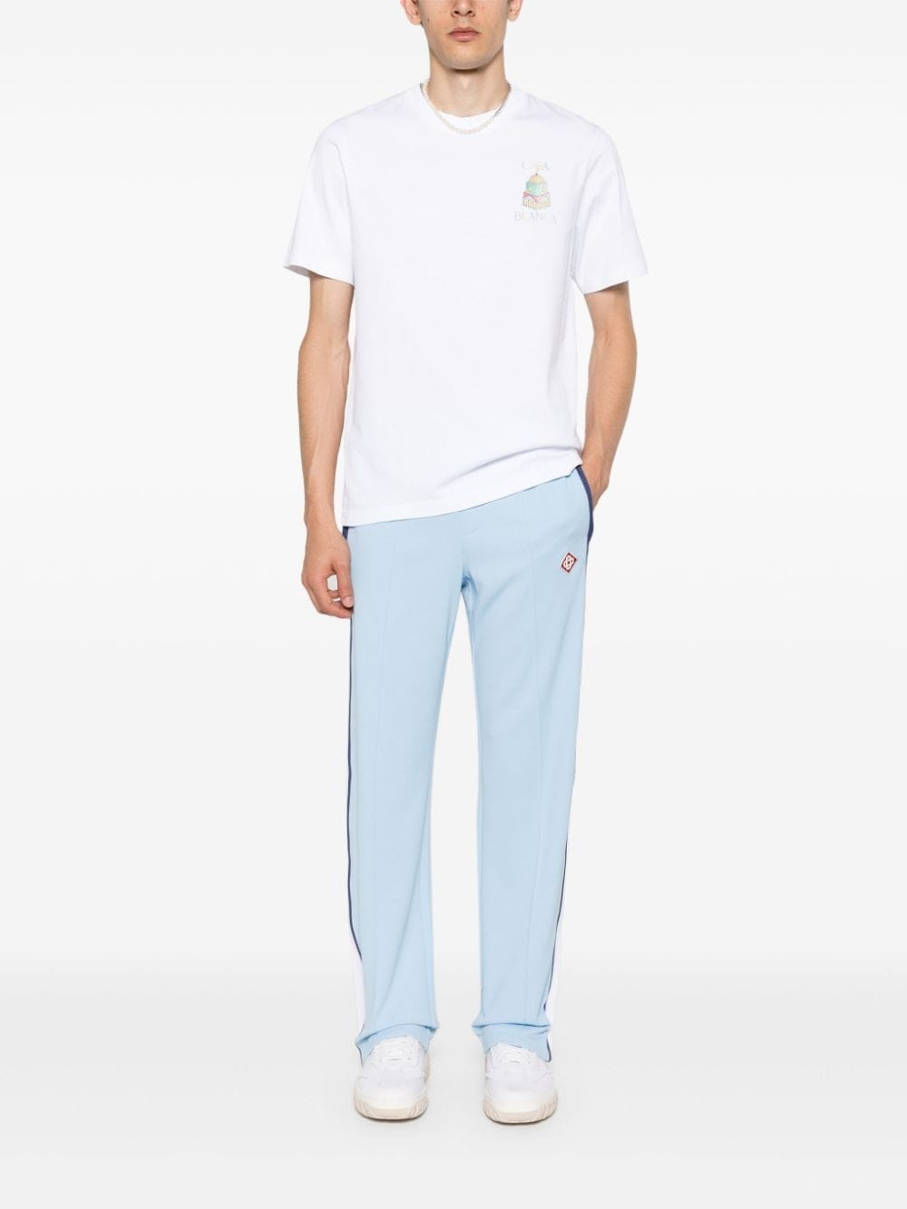 logo-embroidered straight-leg track pants - 2