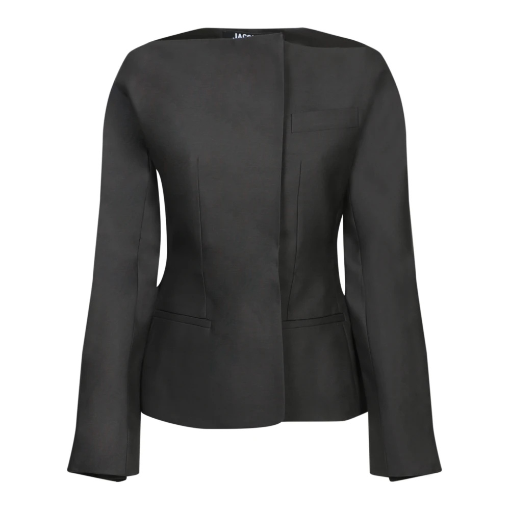 JACQUEMUS BLACK WOOL SILK JACKET | miinto | REVERSIBLE