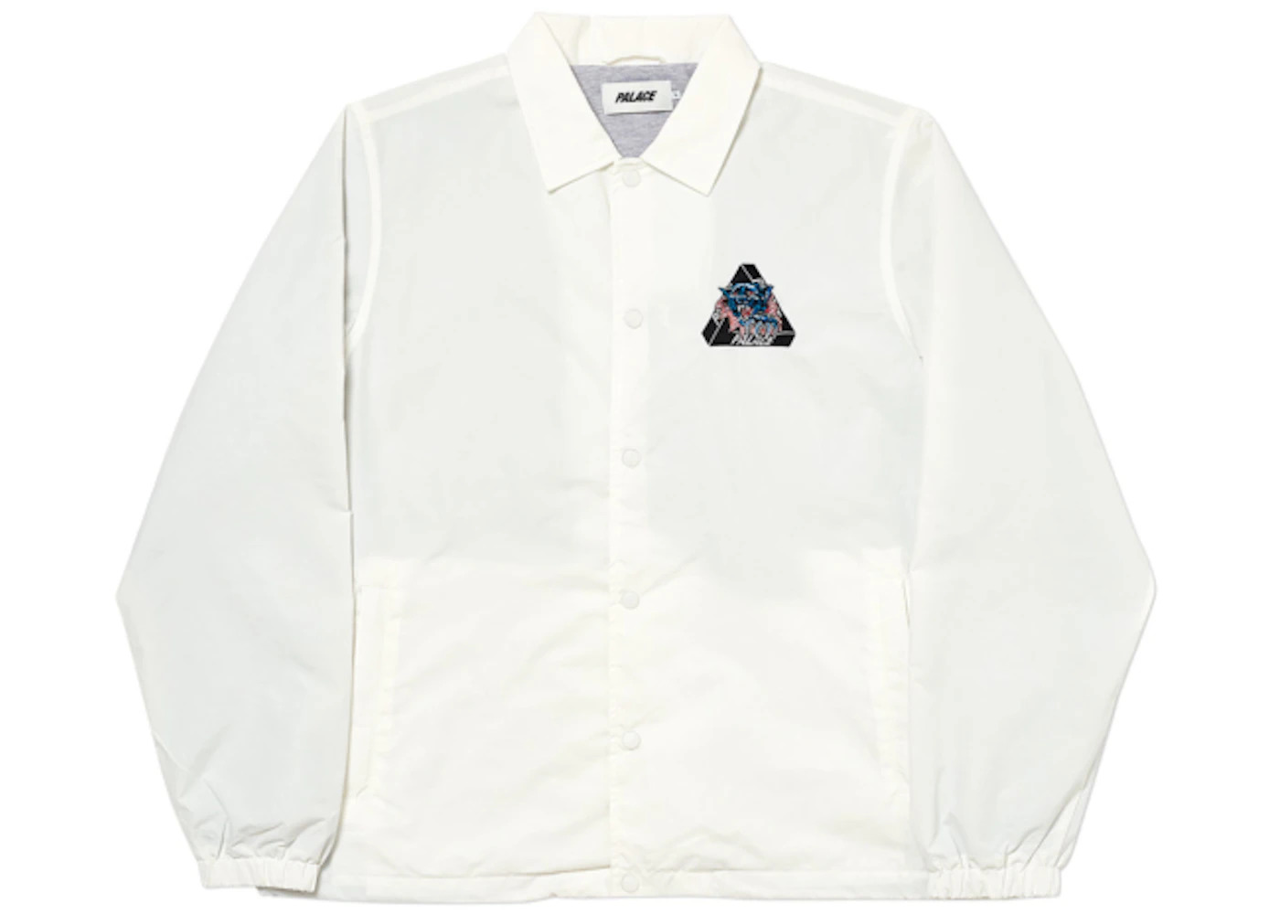 Palace Ripped Coach Jacket White - 1