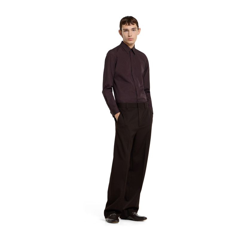 Piece dyed poplin shirt with embroidery 3