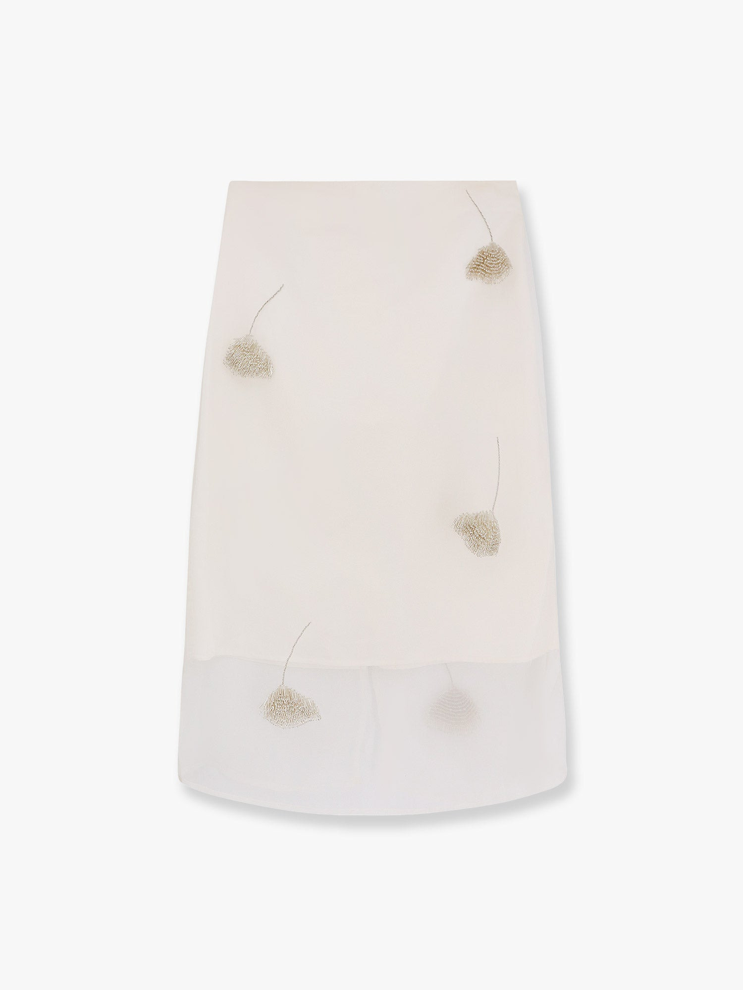 Rohe Silk Skirt With Jewel Details - 1