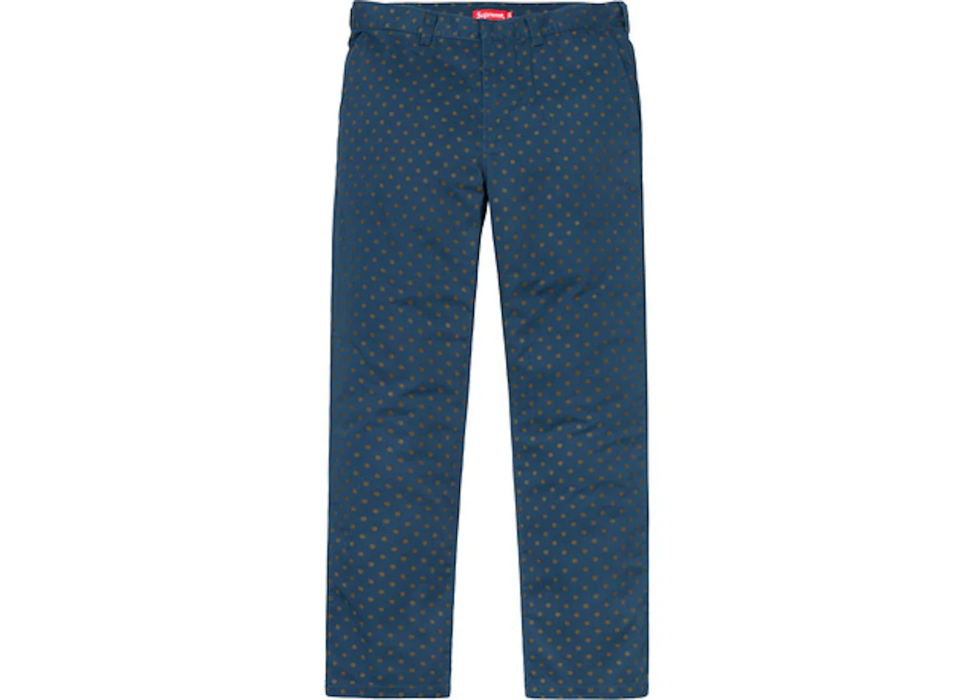 Supreme Work Pant (FW18) Light Navy Polka Dot - 1