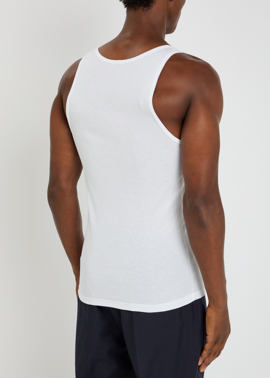 Tom Ford Ribbed Logo Jersey Tank - 3