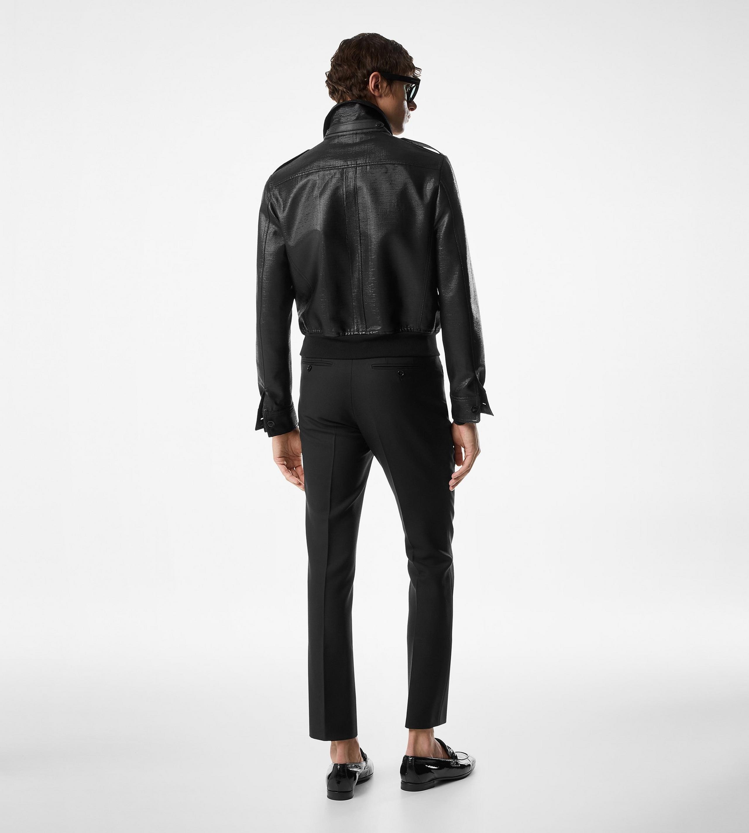 LUREX BASKET WEAVE BATTLE JACKET - 3