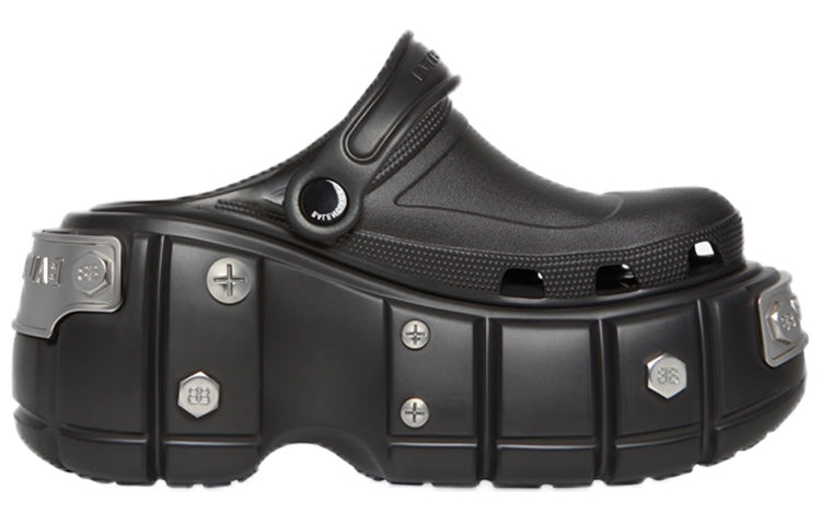 Balenciaga Hardcrocs Slide x Crocs 'Black' 687397W1S8N1081 - 3