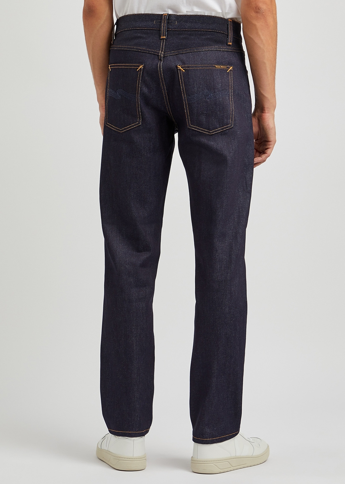 Gritty Jackson navy straight-leg jeans - 3