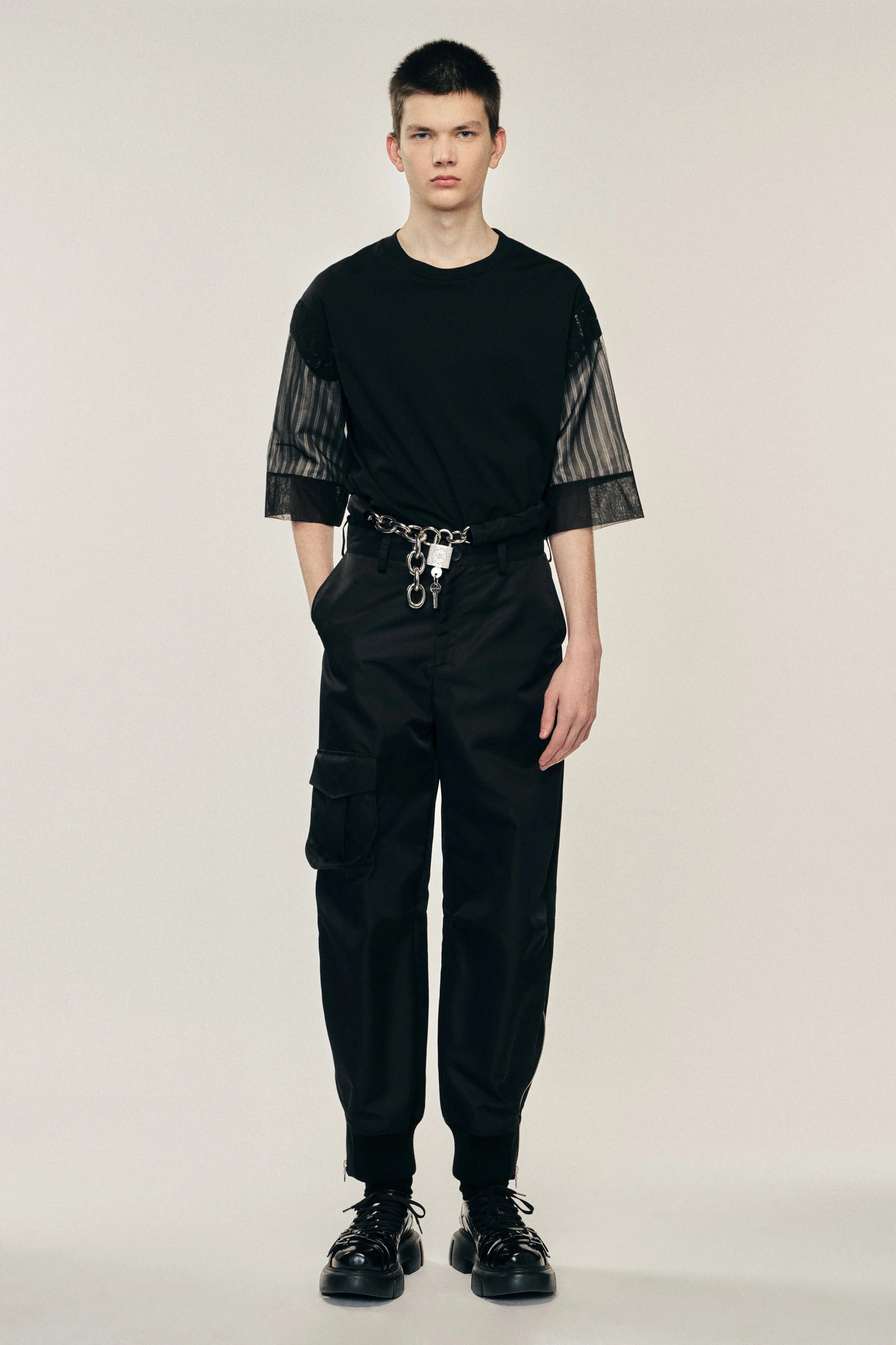 Ankle Zip Pocket Trousers - 1