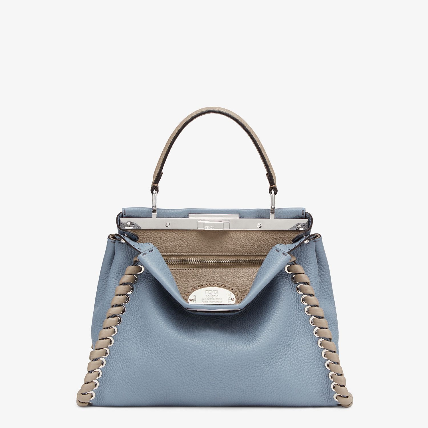 Pale blue leather bag - 1