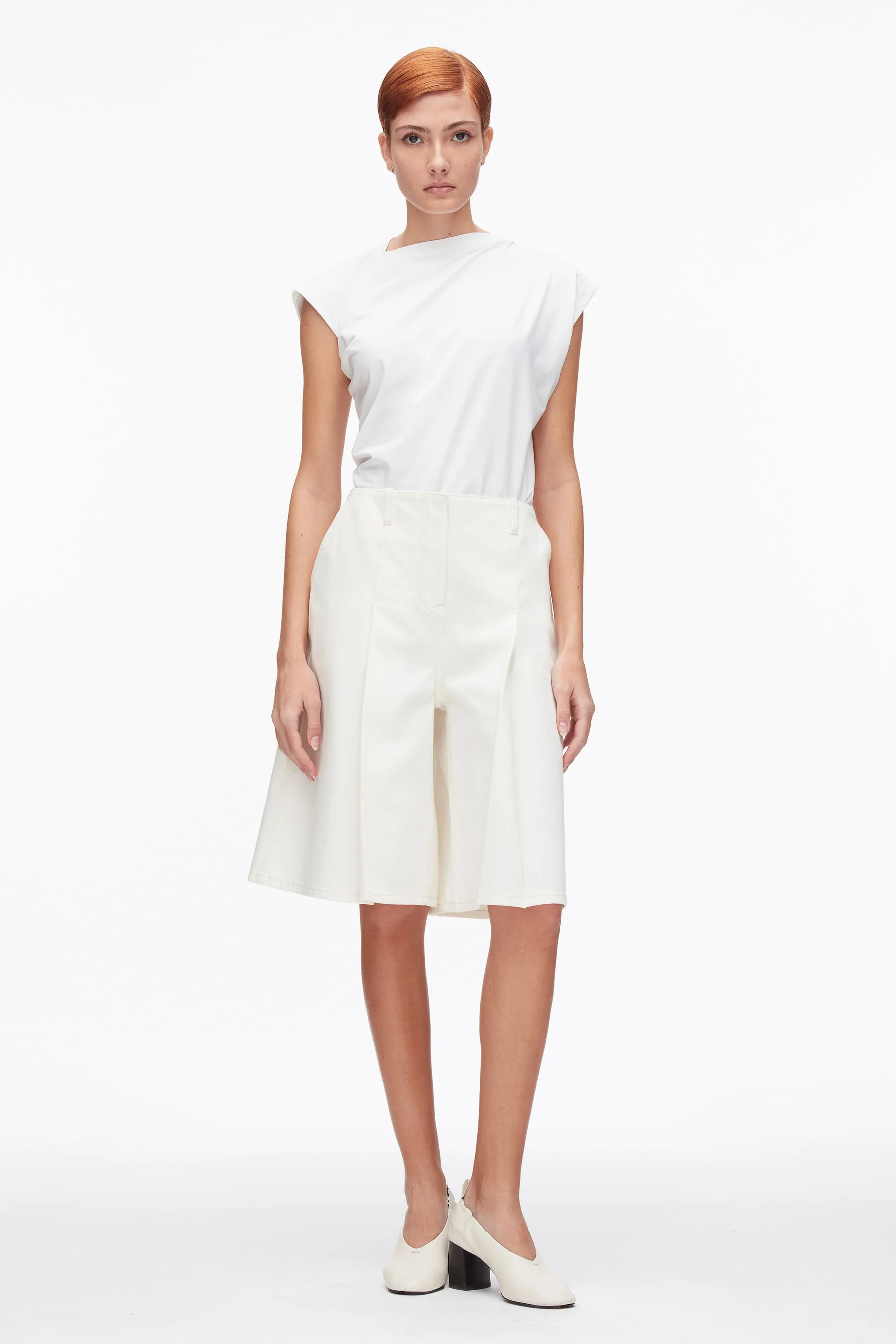 Ghost Patch Lightweight Denim Bermuda Shorts - 1