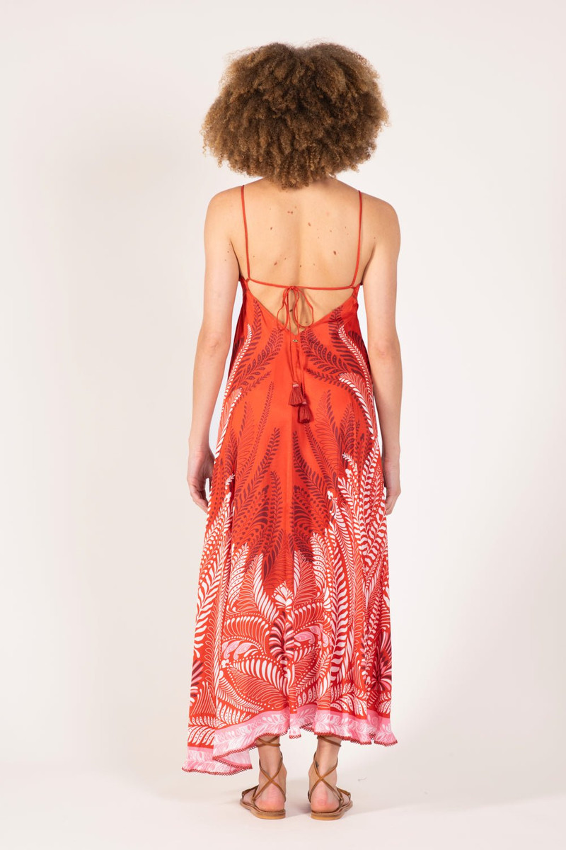 Long Dress Denise - Orange Oolong 5