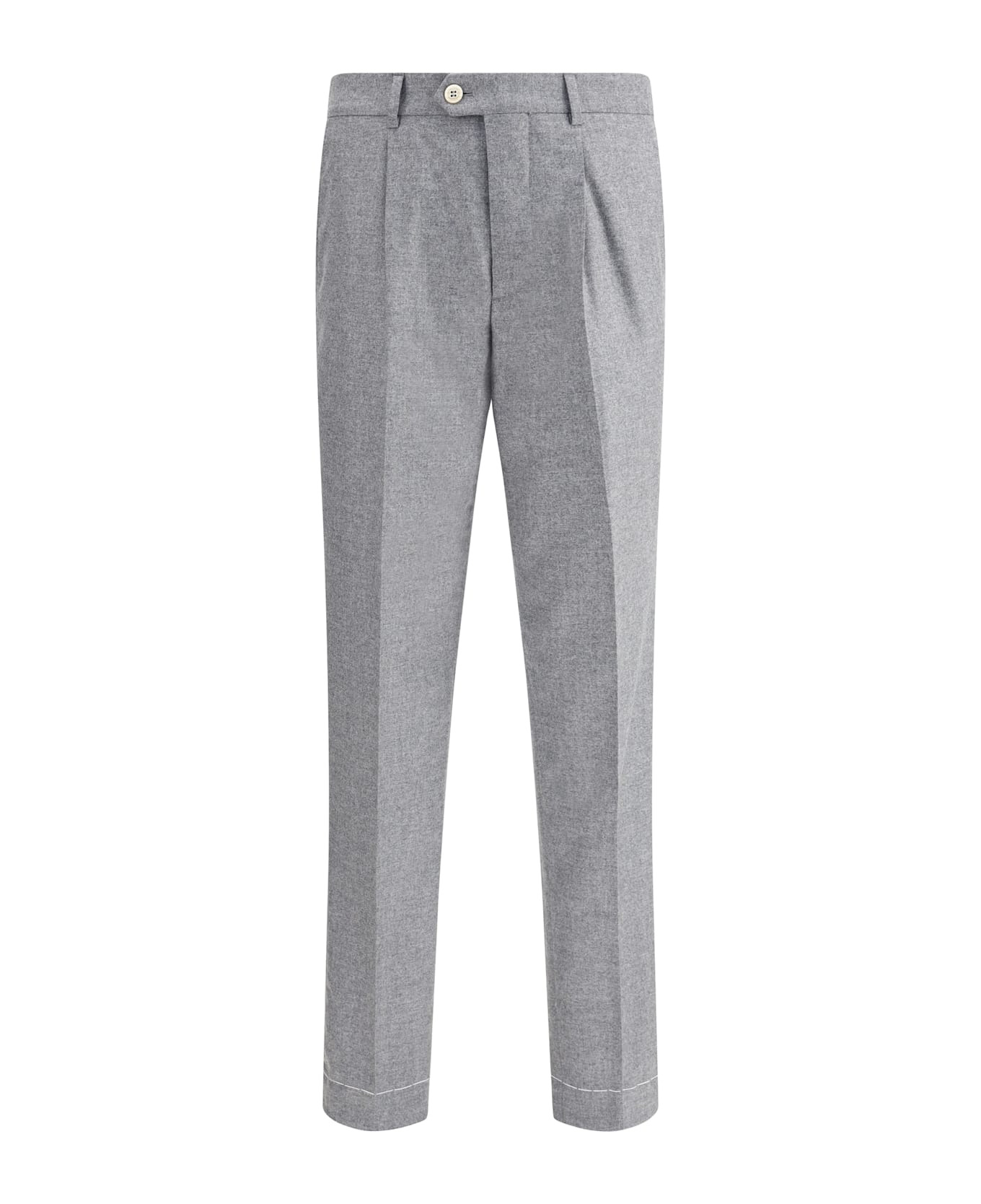 Cashmere-silk Flannel Pants - 1