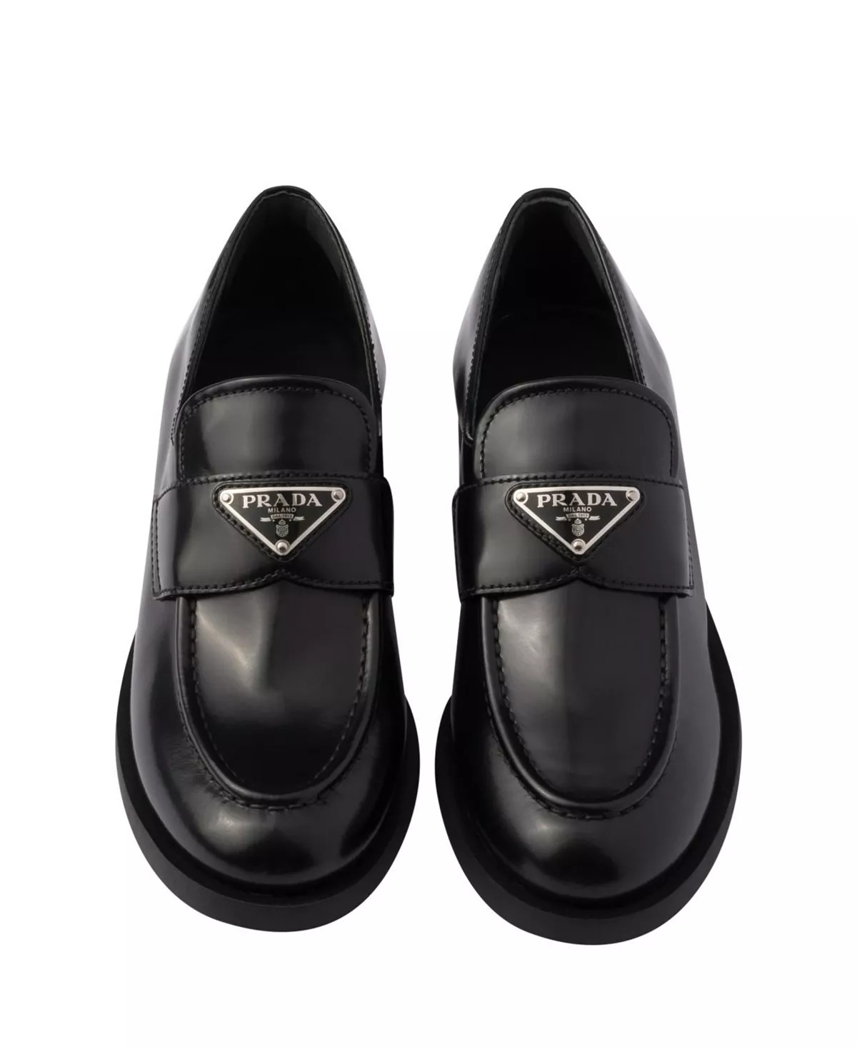 Women's Brushed Leather Loafers - 4